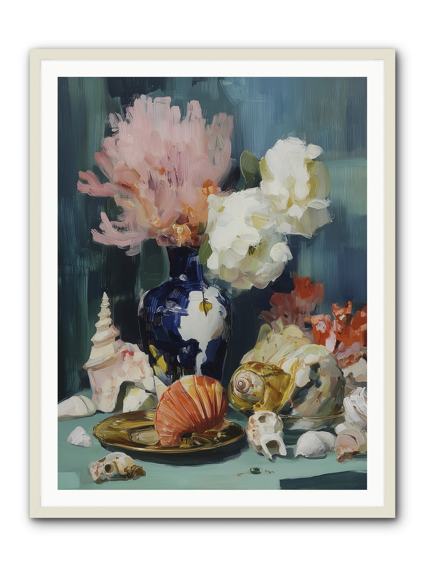 Letter to the Sea -- Framed Print - White 36x48