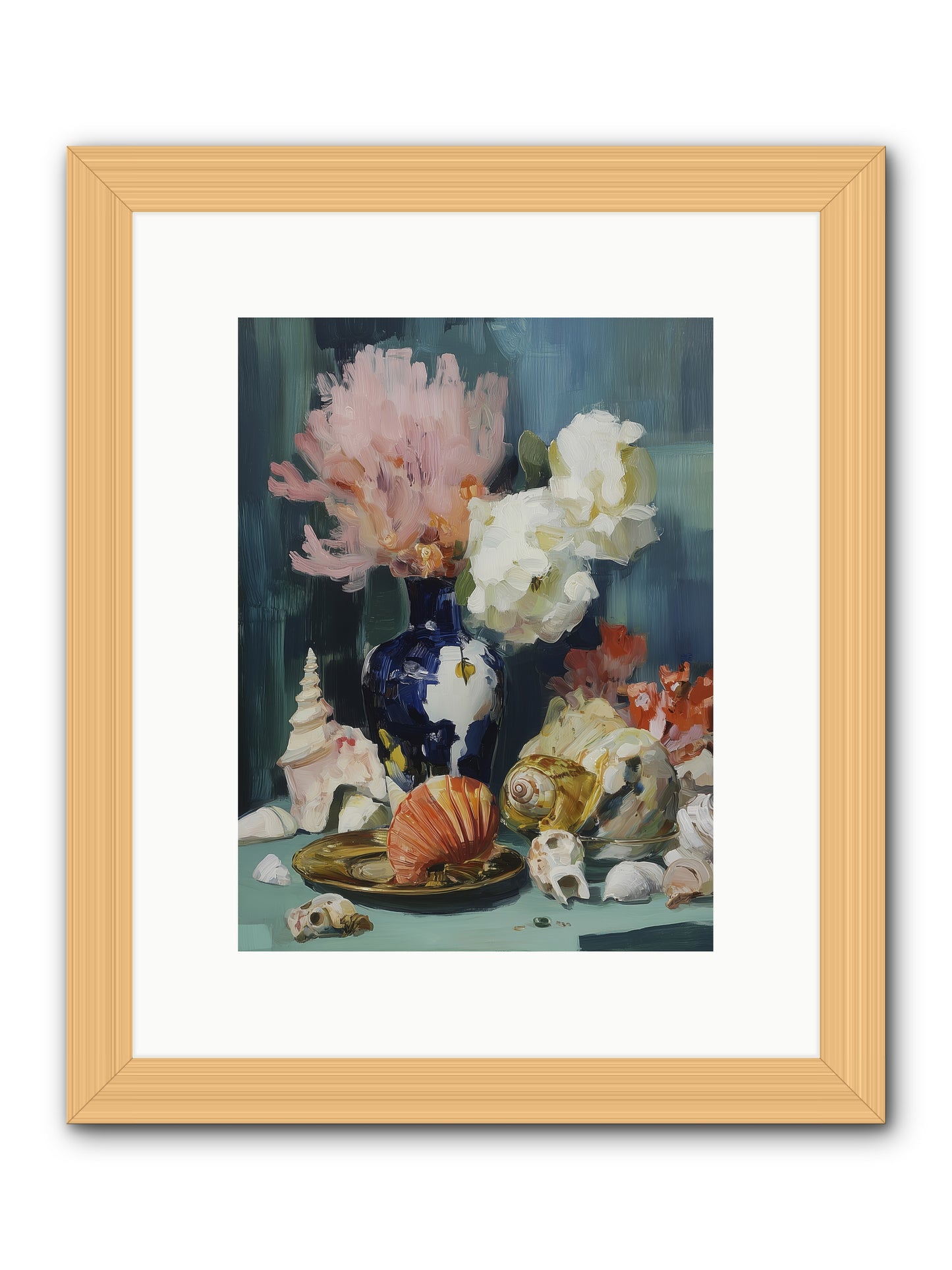 Letter to the Sea -- Framed Print - Natural 9x12