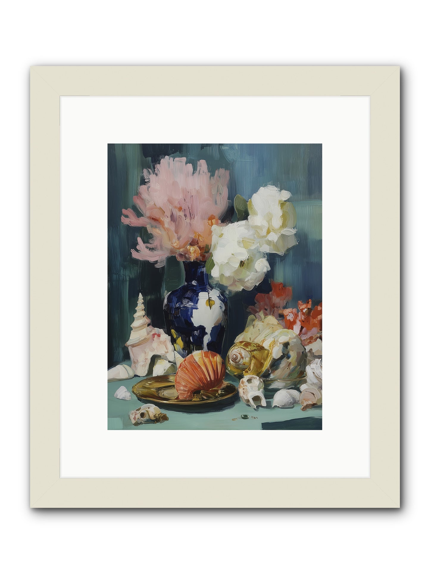 Letter to the Sea -- Framed Print - White 9x12