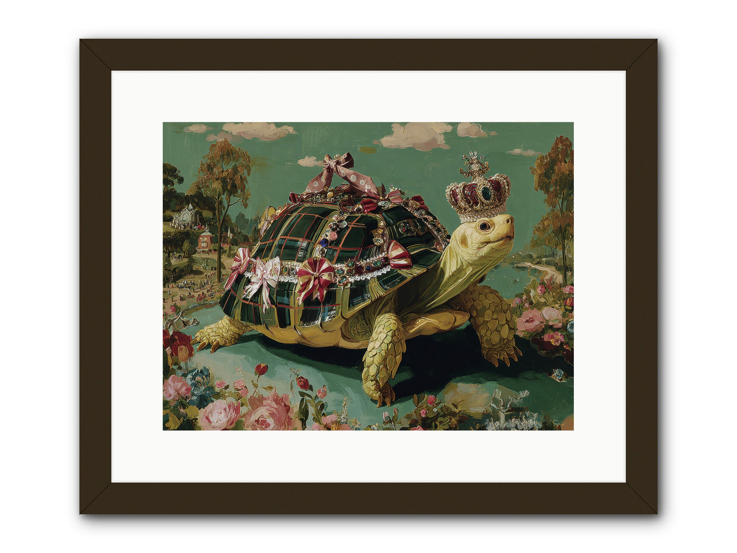 Letters Beyond the Seine -- Framed Print - Black 16x12