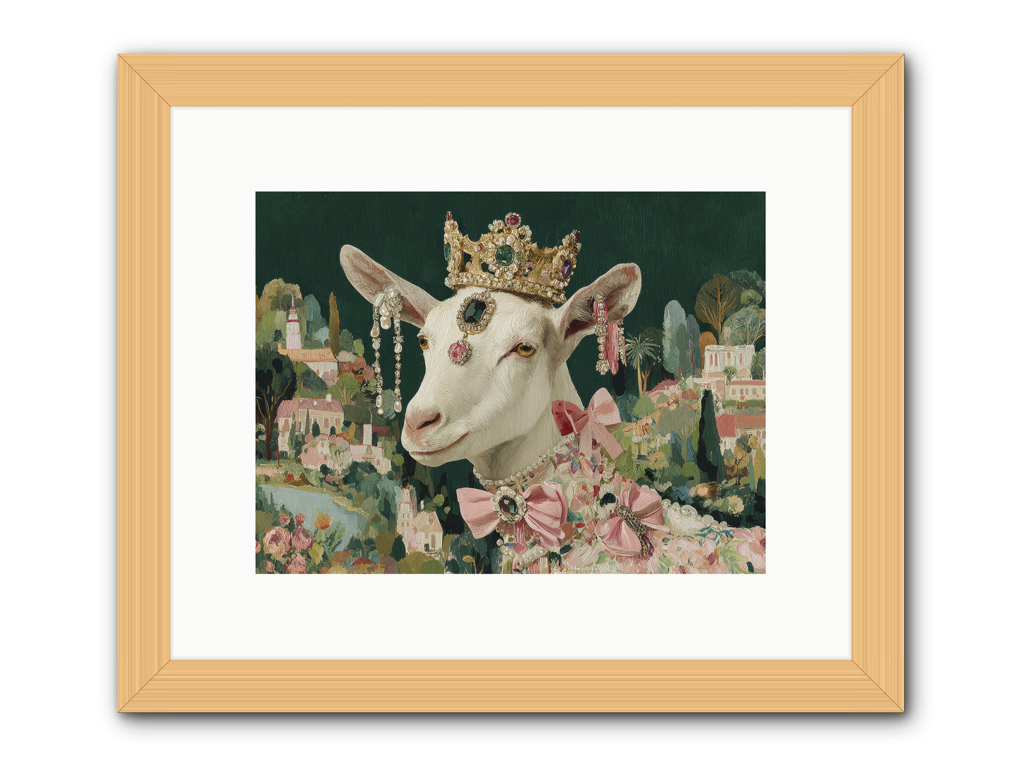 Letters from Afar -- Framed Print - Natural 12x9