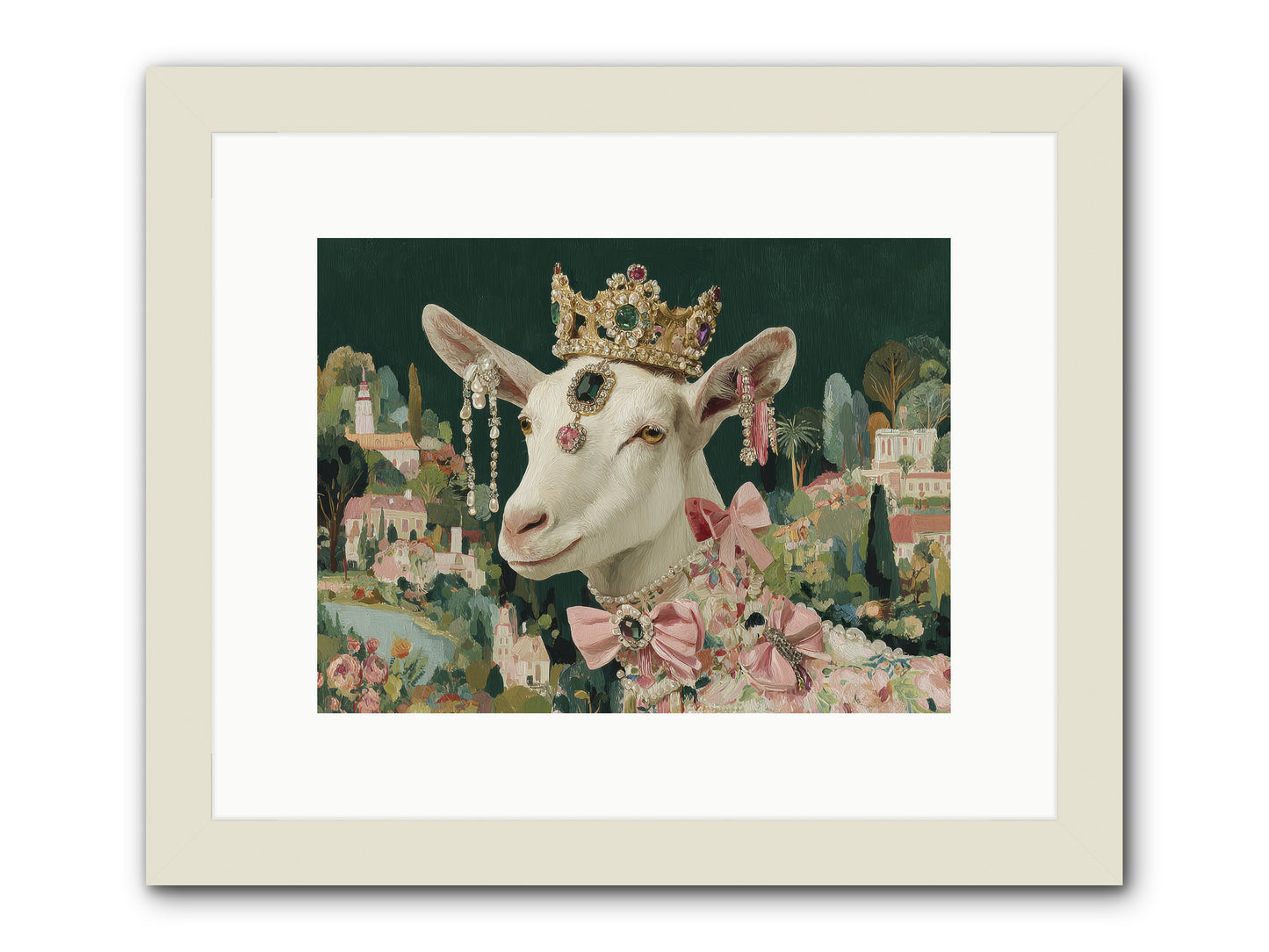 Letters from Afar -- Framed Print - White 12x9
