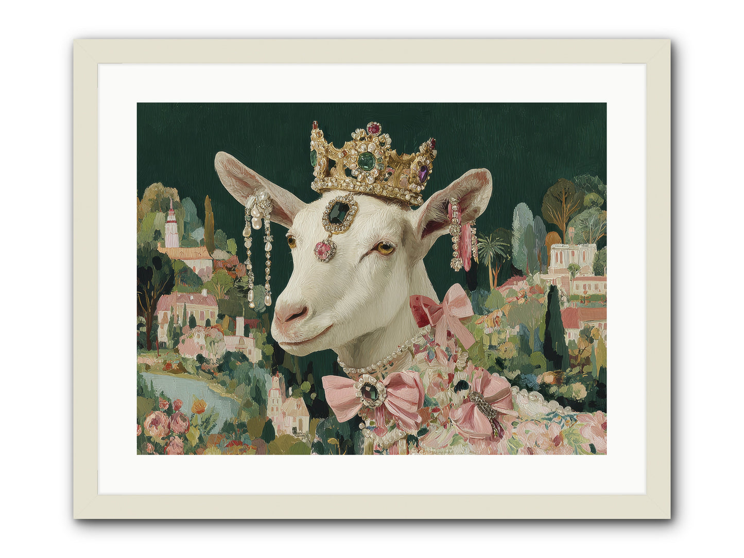 Letters from Afar -- Framed Print - White 24x18