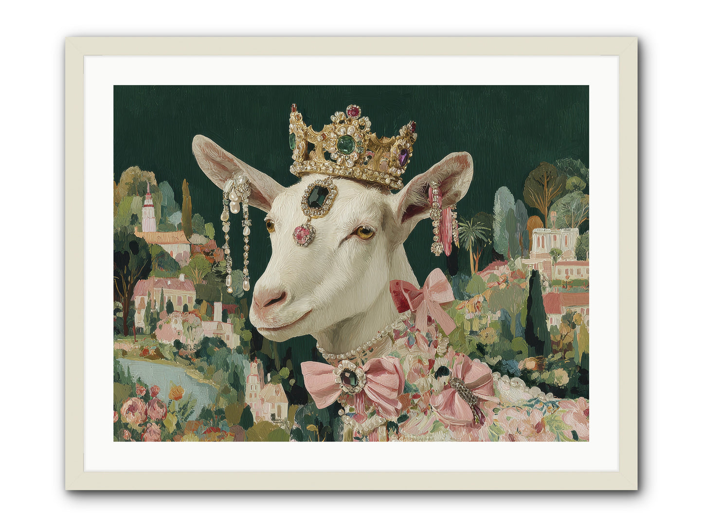 Letters from Afar -- Framed Print - White 32x24