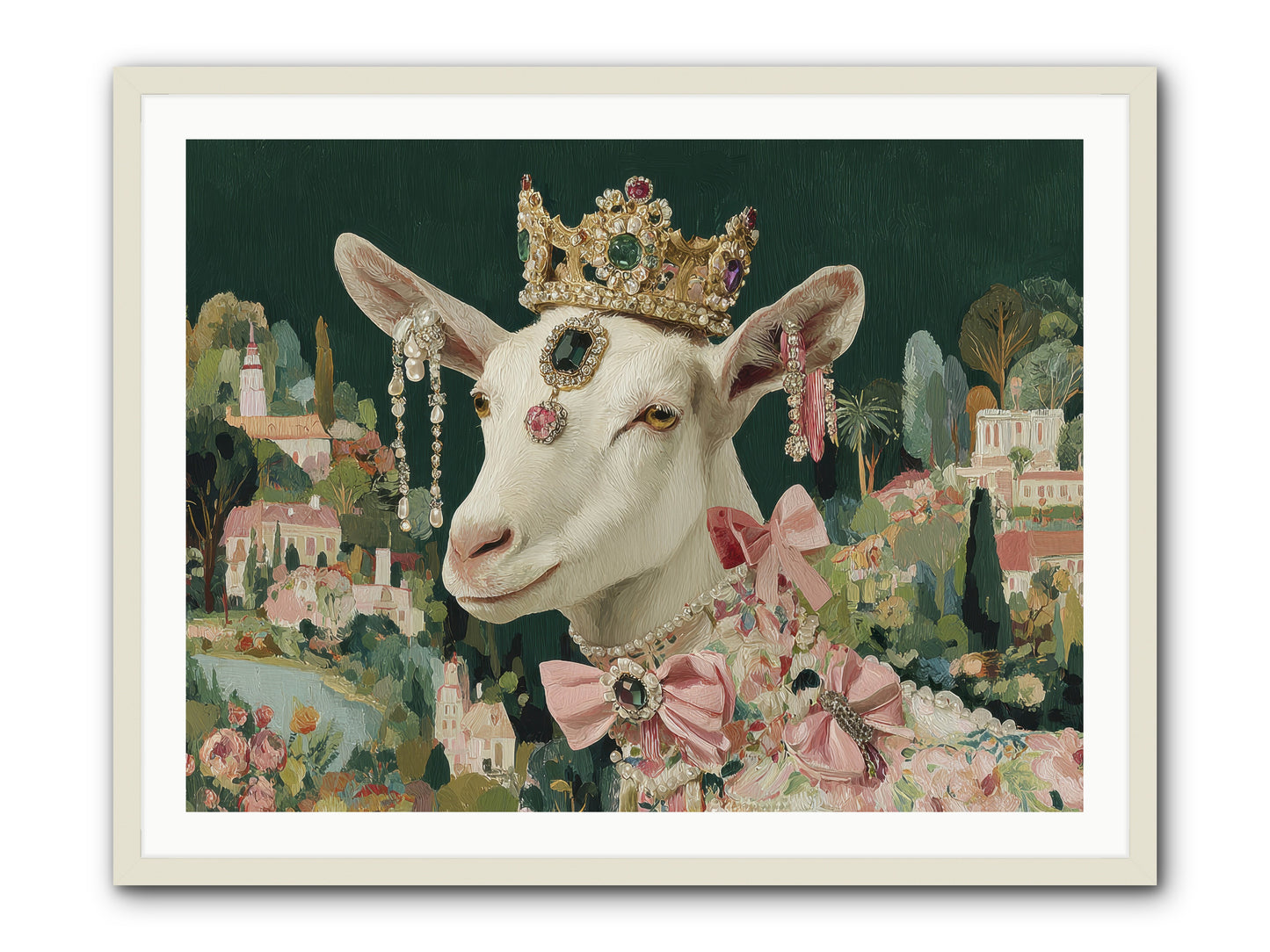 Letters from Afar -- Framed Print - White 40x30