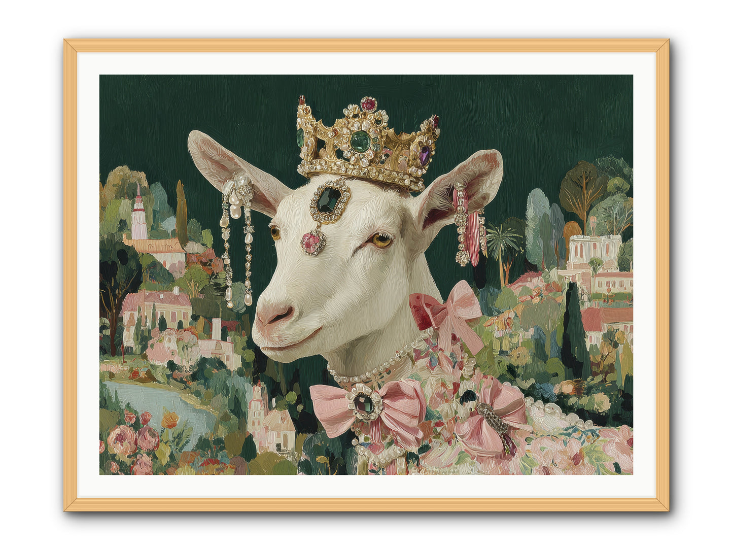 Letters from Afar -- Framed Print - Natural 48x36