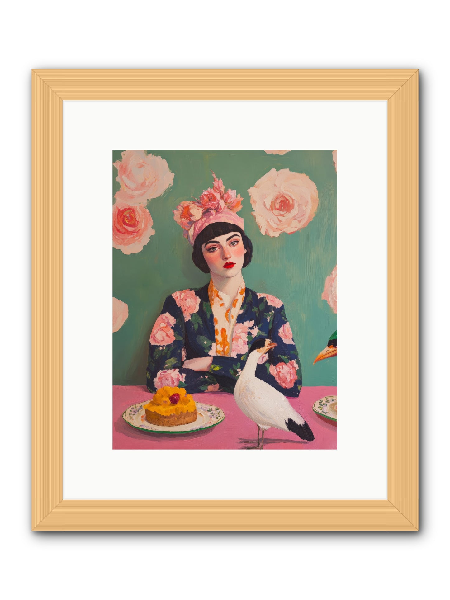 Letters from MarseilleRez2 -- Framed Print - Natural 9x12