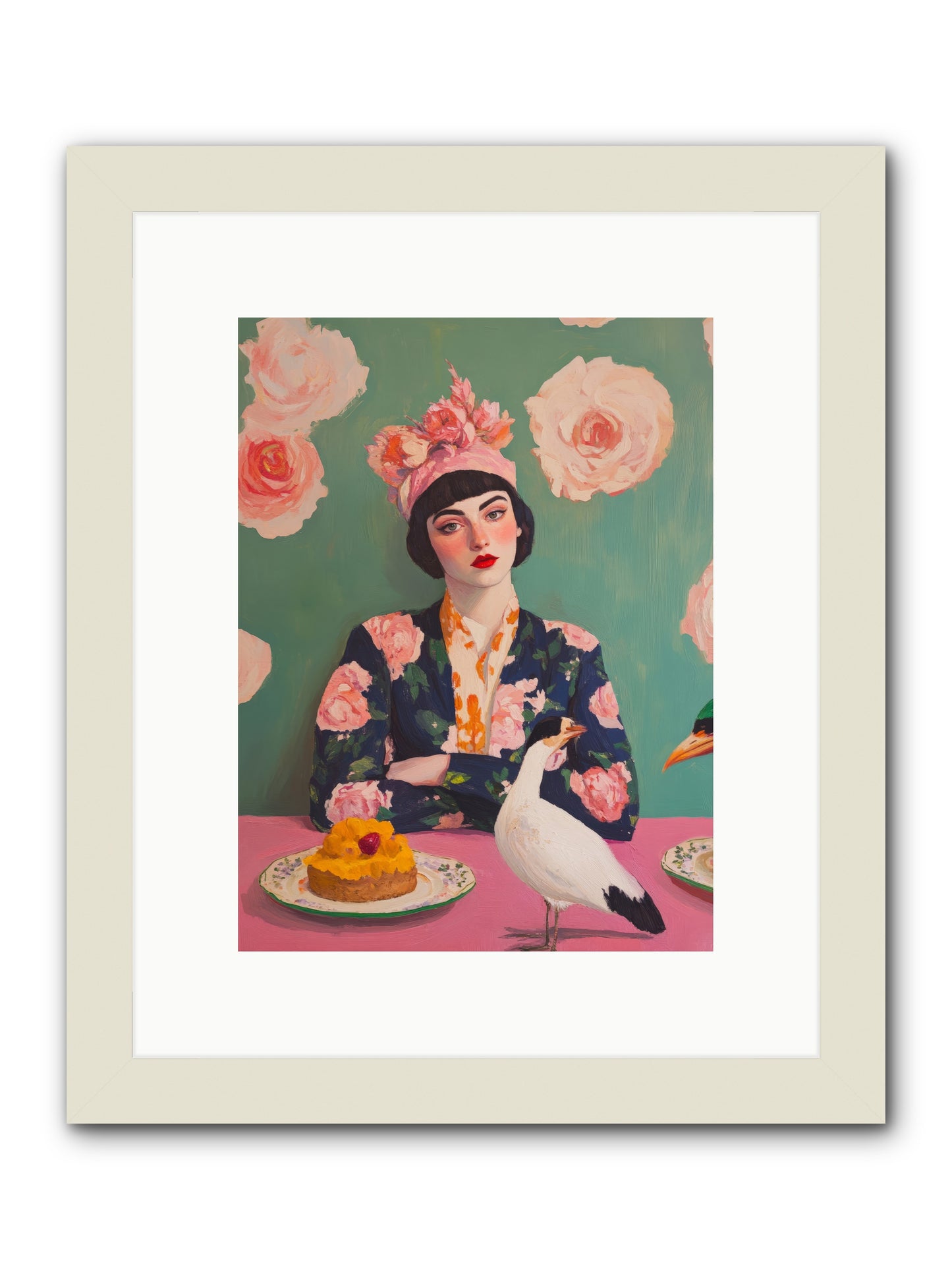 Letters from MarseilleRez2 -- Framed Print - White 9x12