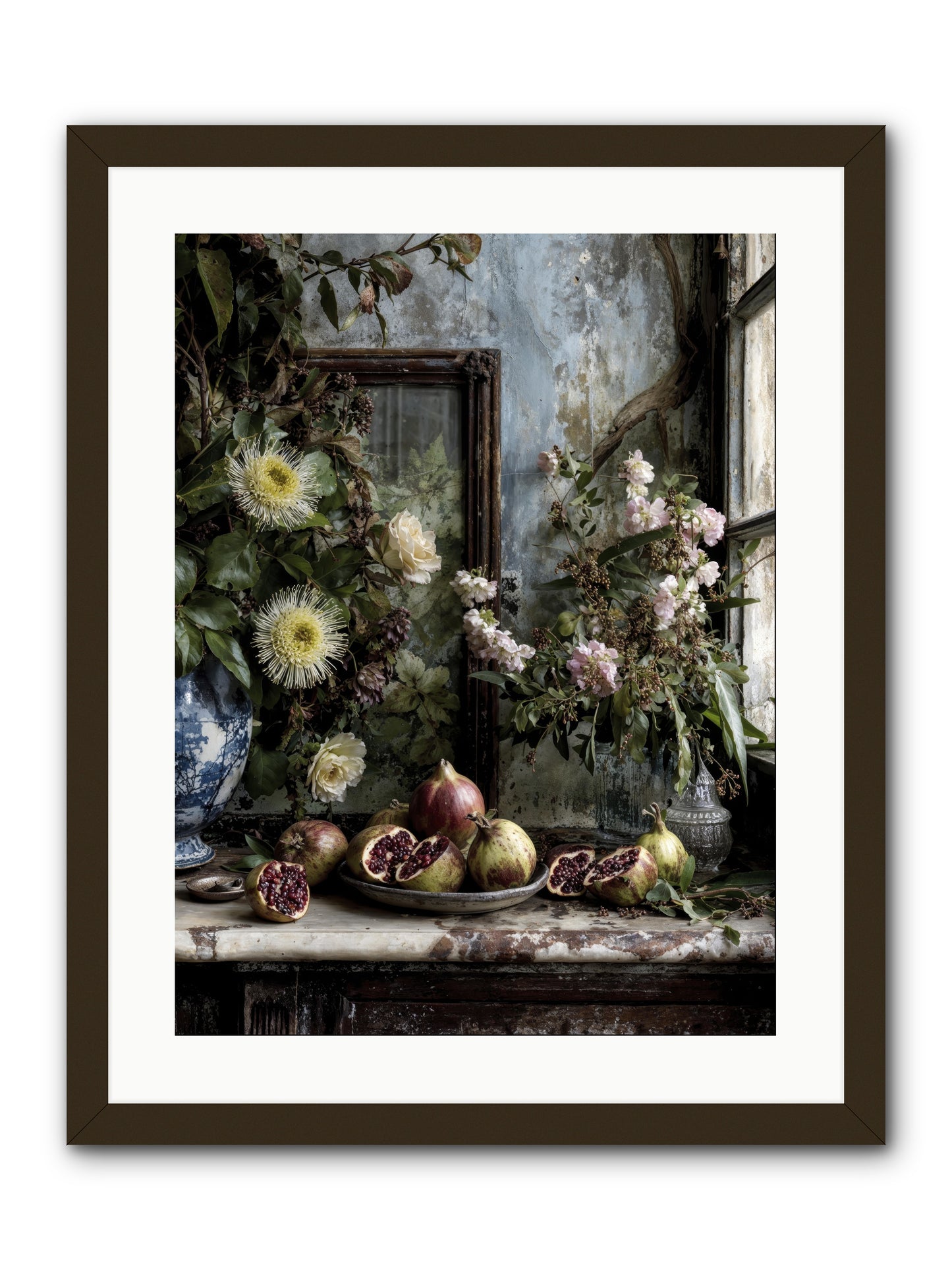 Letters from paradise -- Framed Print - Black 18x24