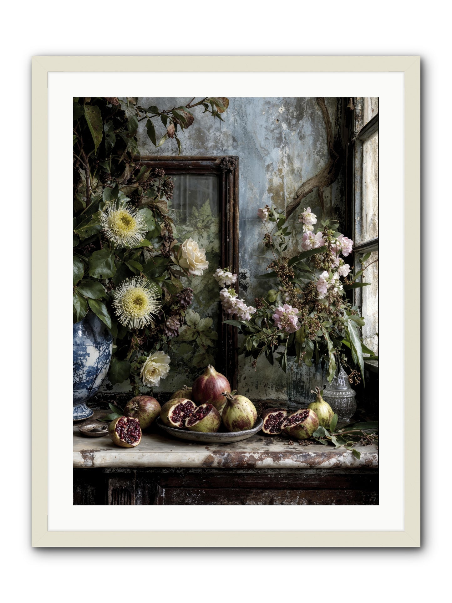 Letters from paradise -- Framed Print - White 24x32