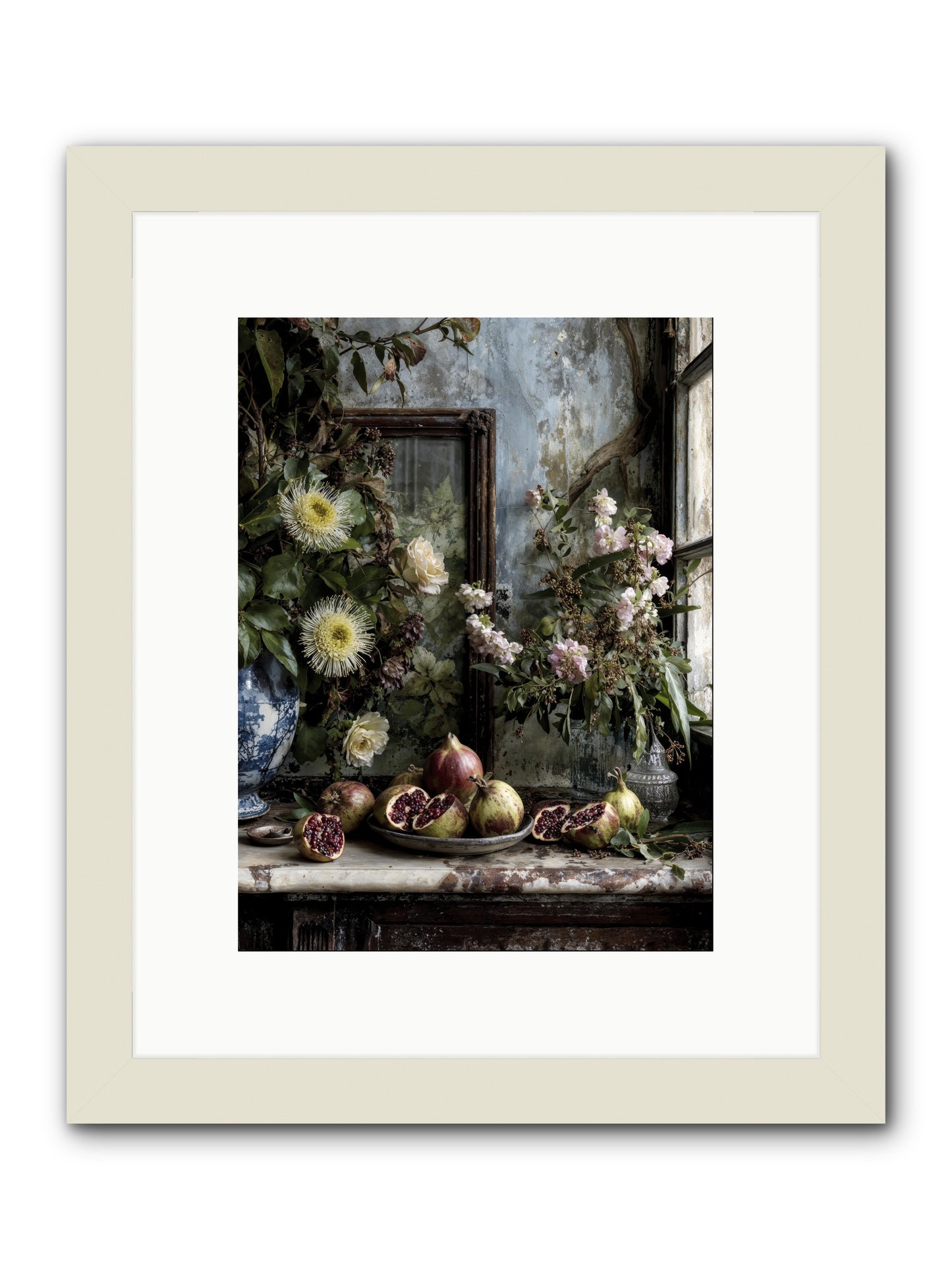 Letters from paradise -- Framed Print - White 9x12