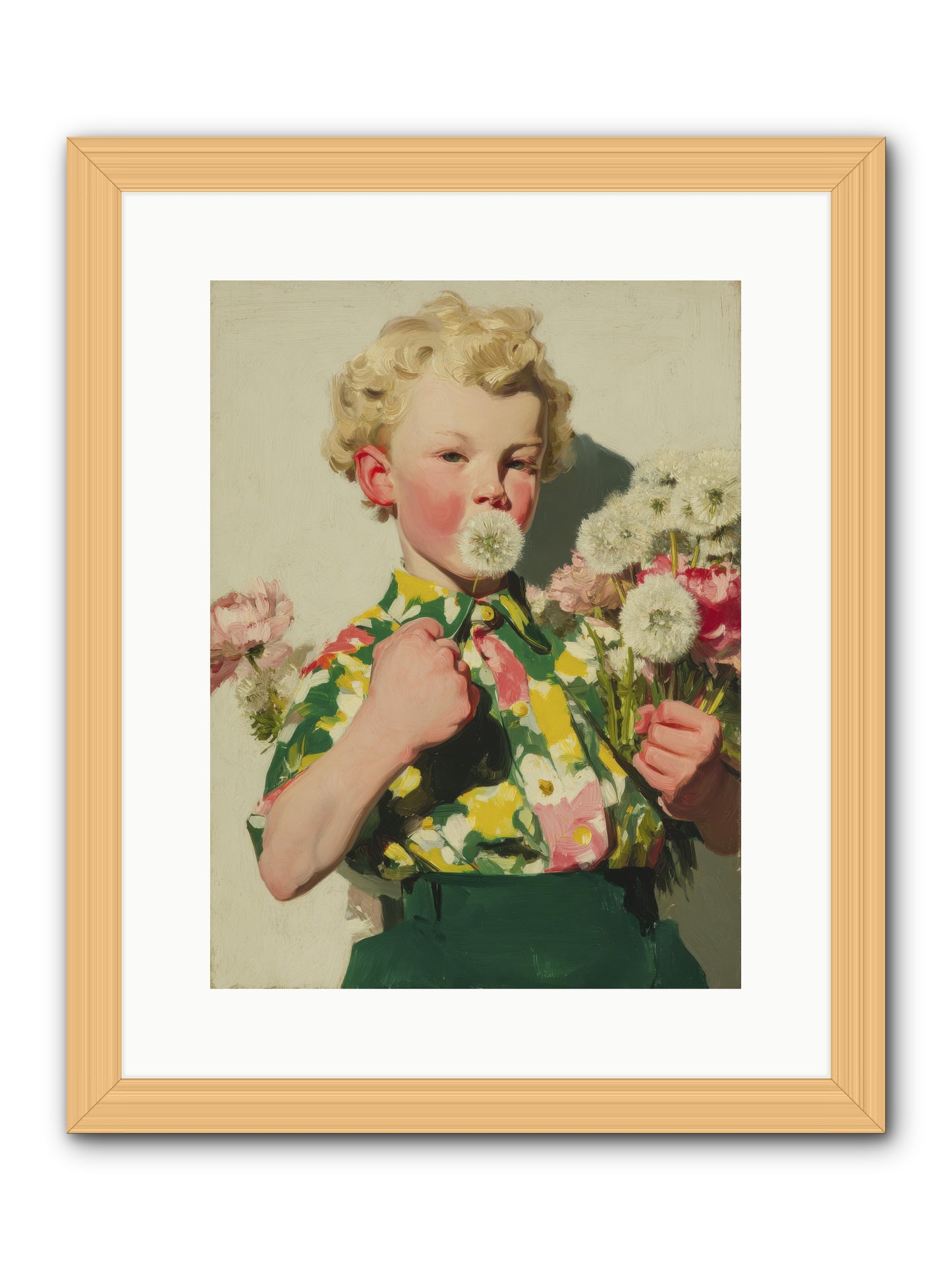 Letters to June -- Framed Print - Natural 12x16