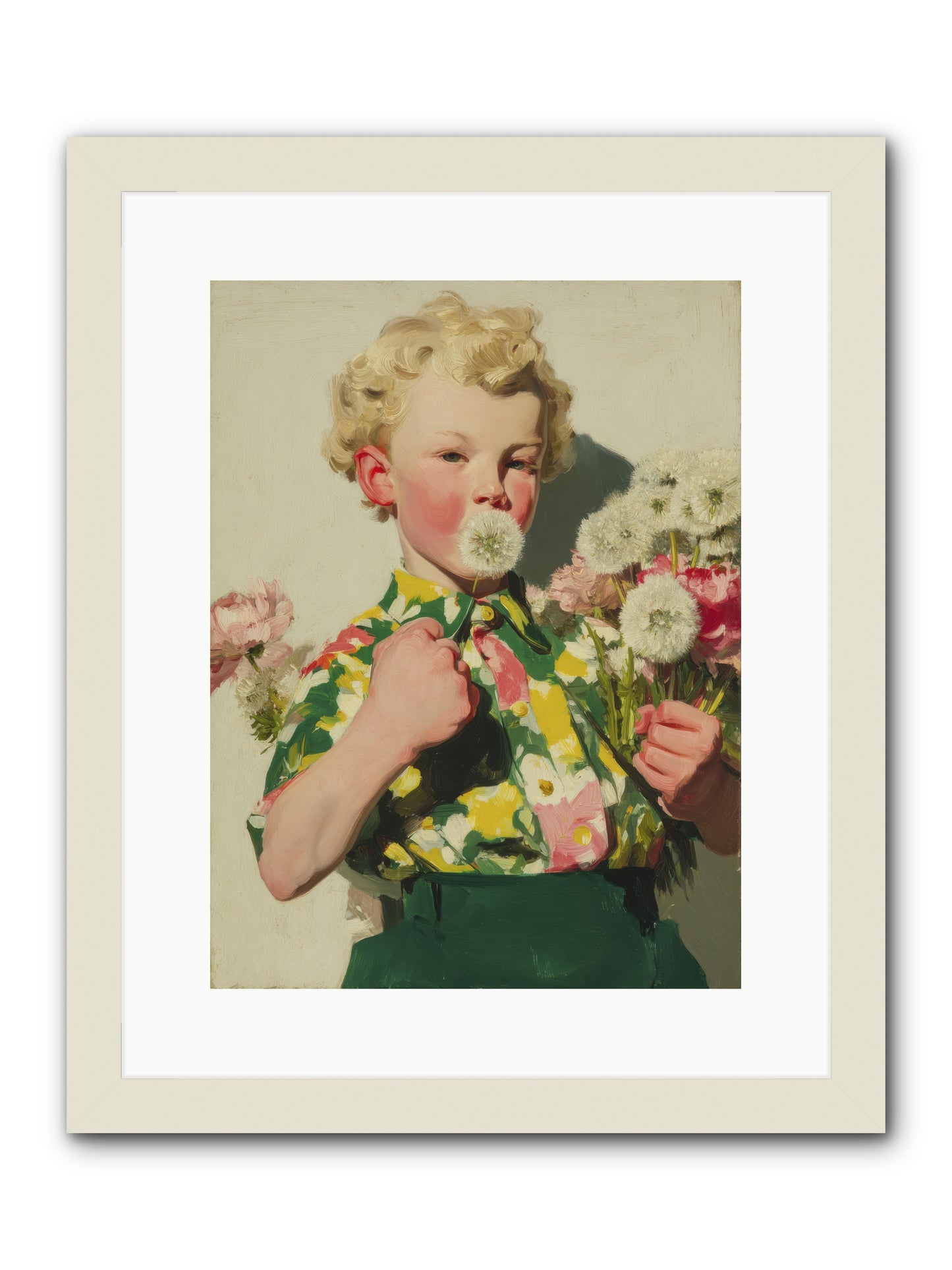 Letters to June -- Framed Print - White 12x16