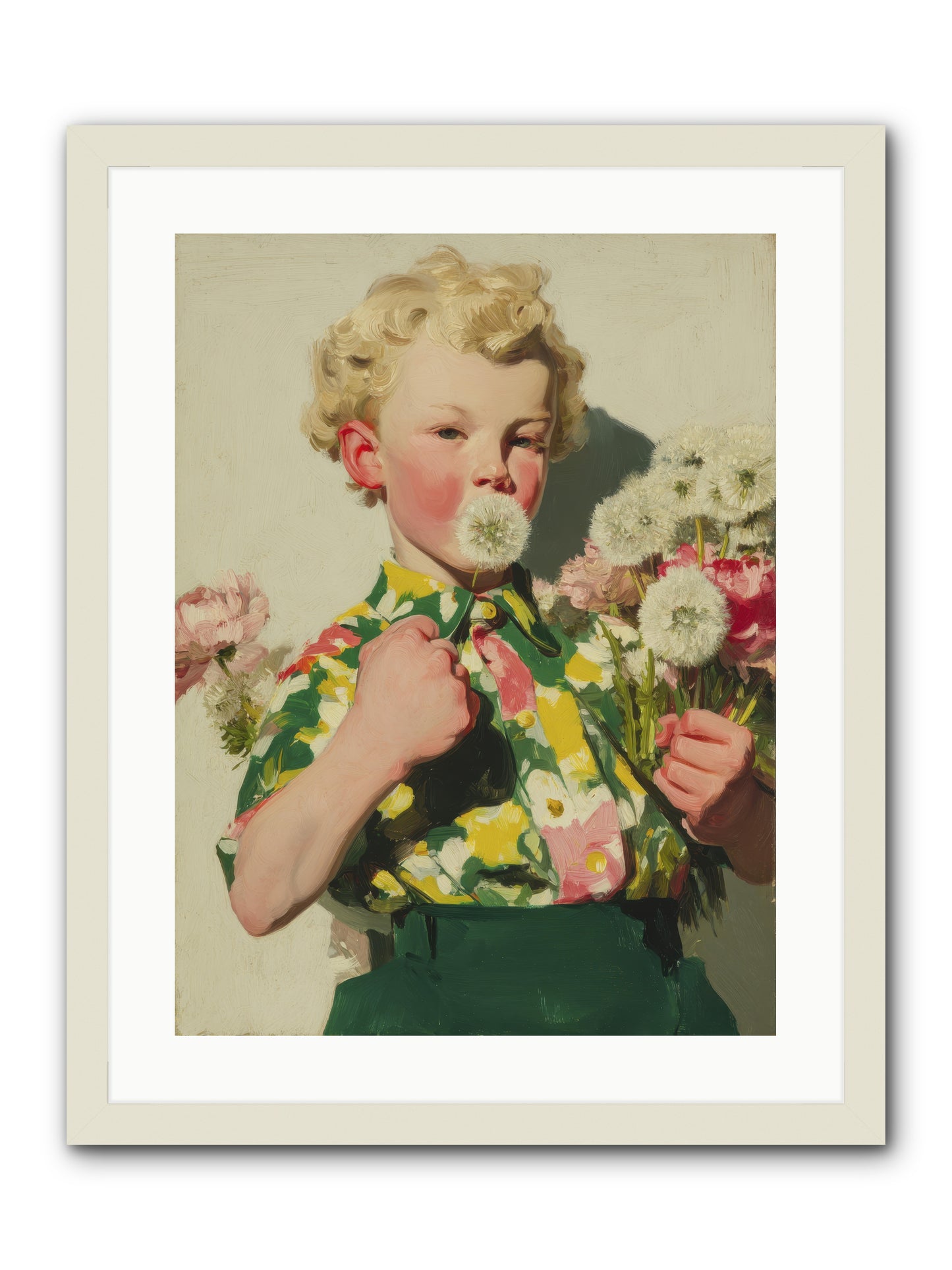 Letters to June -- Framed Print - White 18x24
