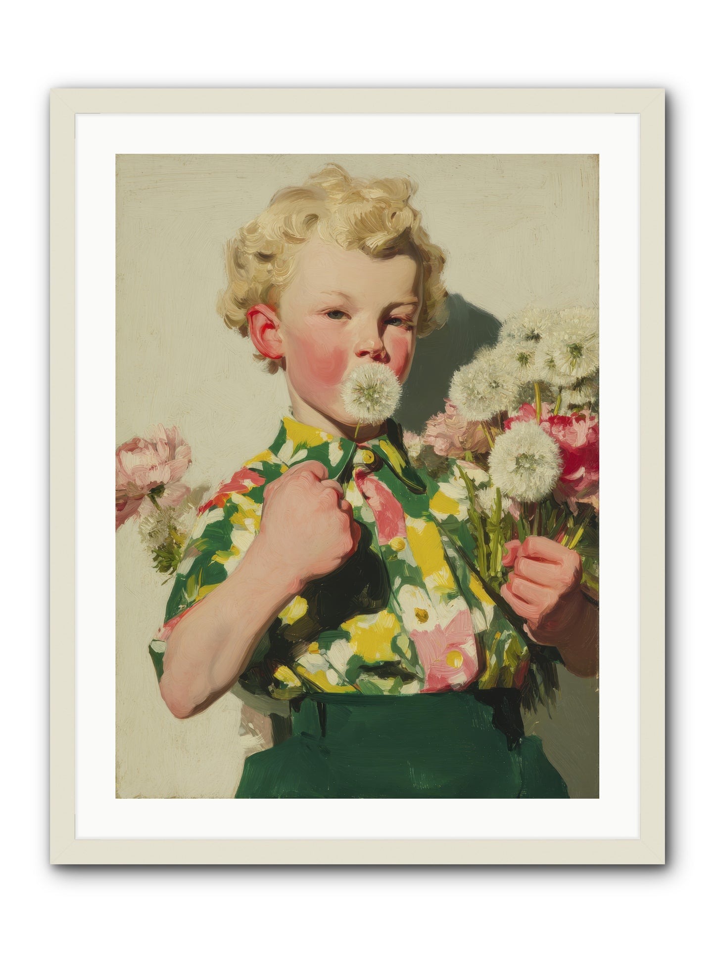 Letters to June -- Framed Print - White 24x32