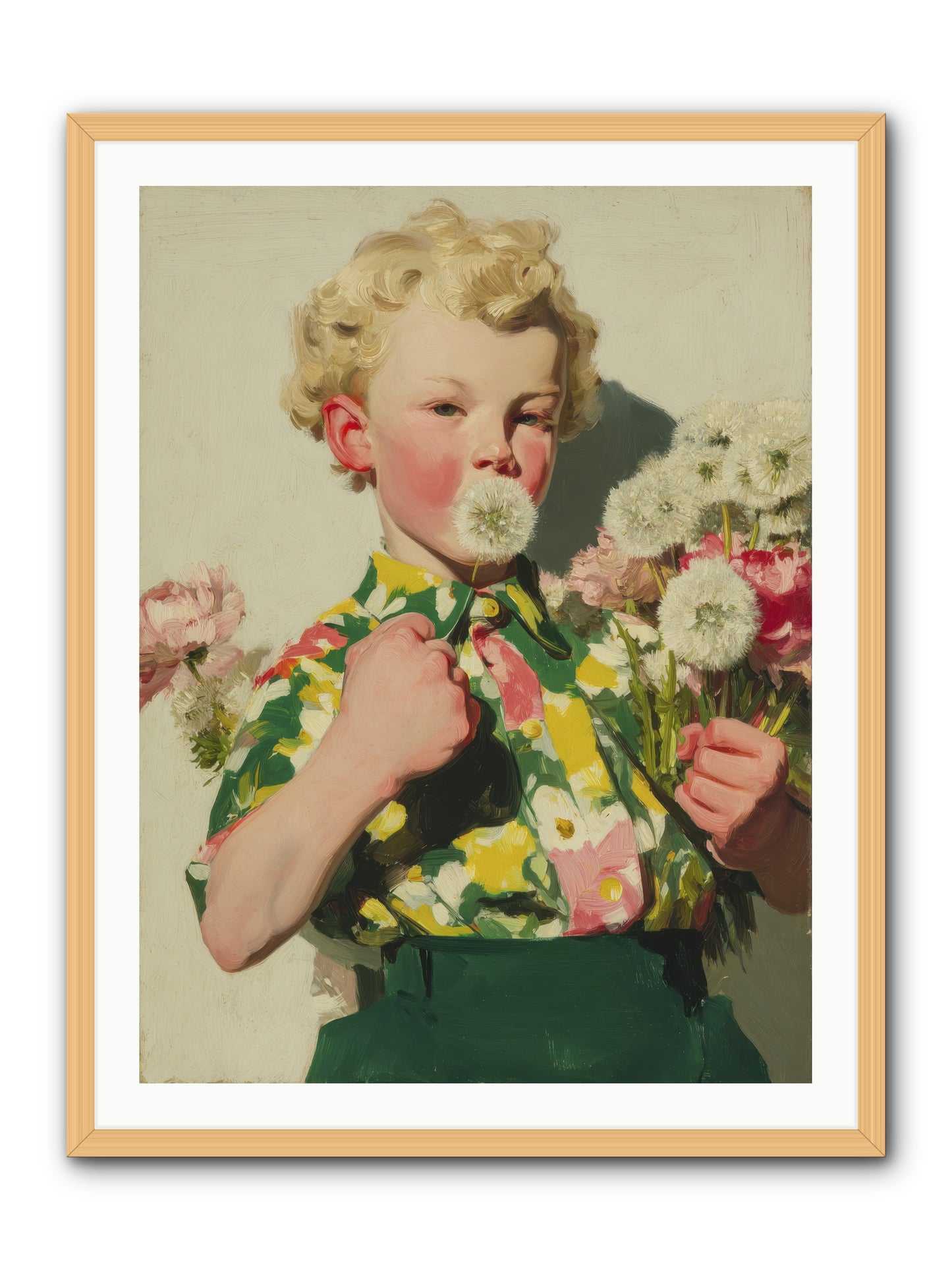 Letters to June -- Framed Print - Natural 30x40