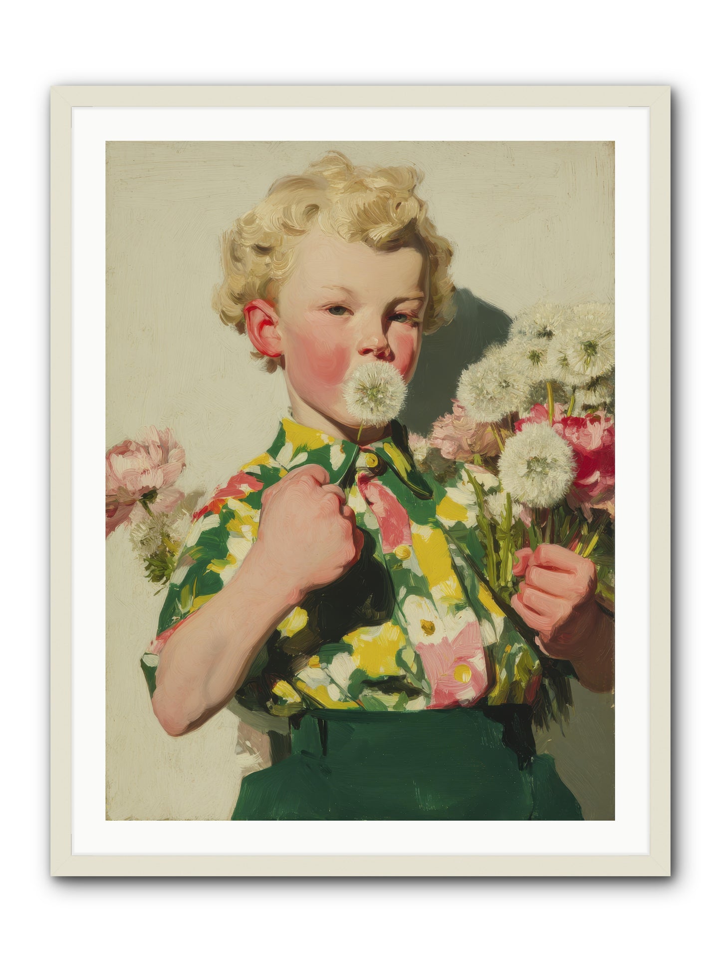 Letters to June -- Framed Print - White 30x40