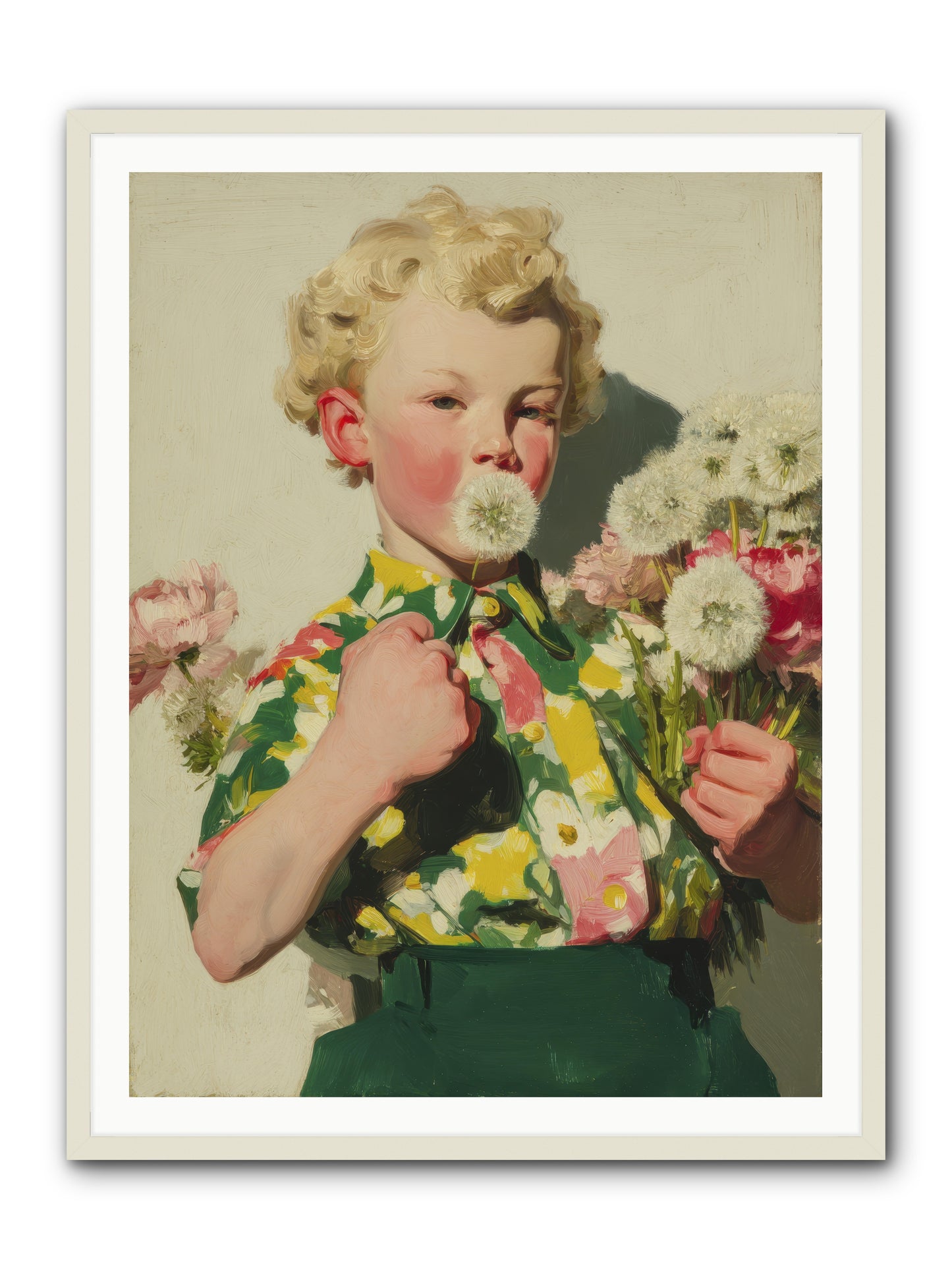 Letters to June -- Framed Print - White 36x48