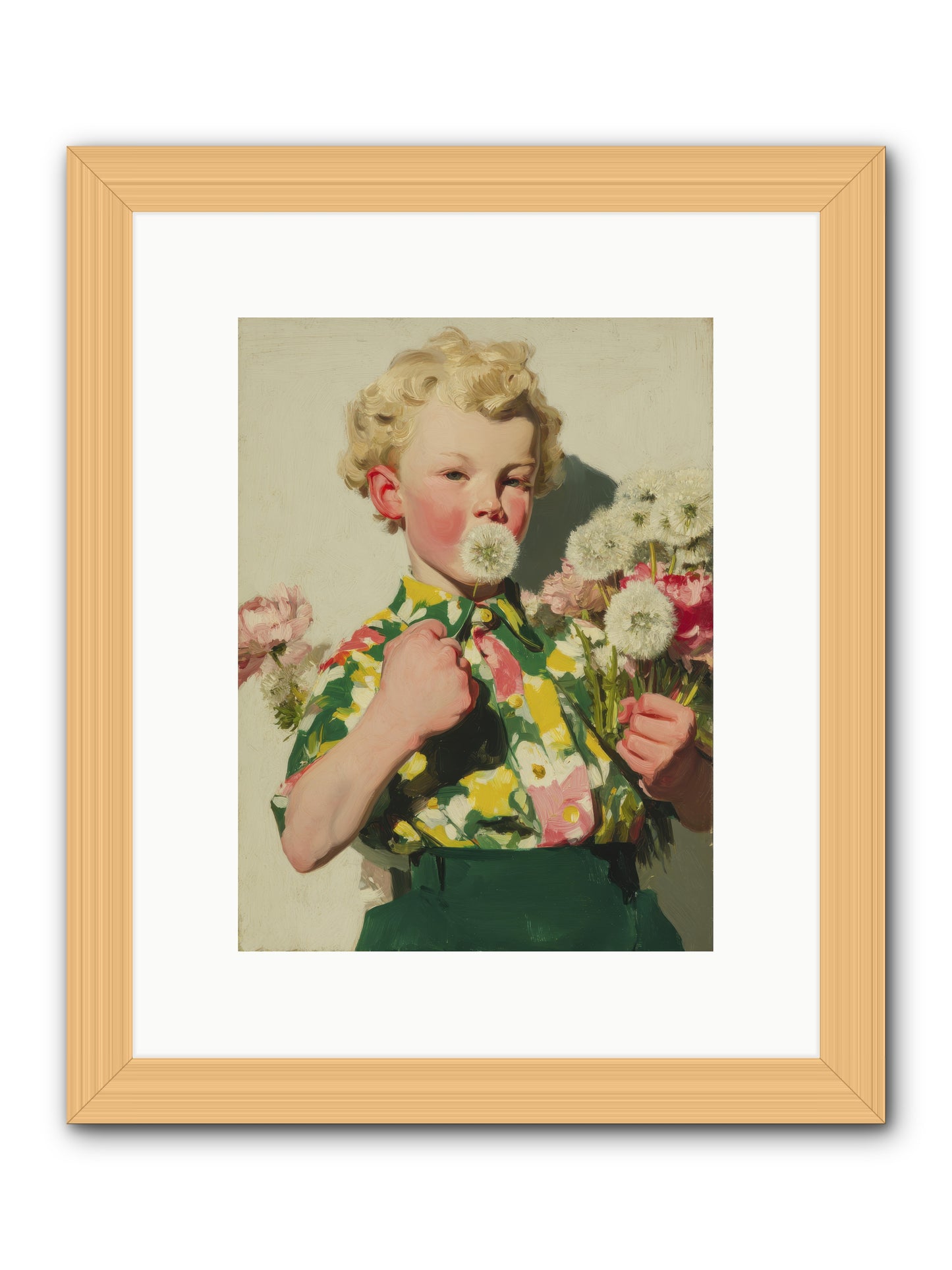 Letters to June -- Framed Print - Natural 9x12