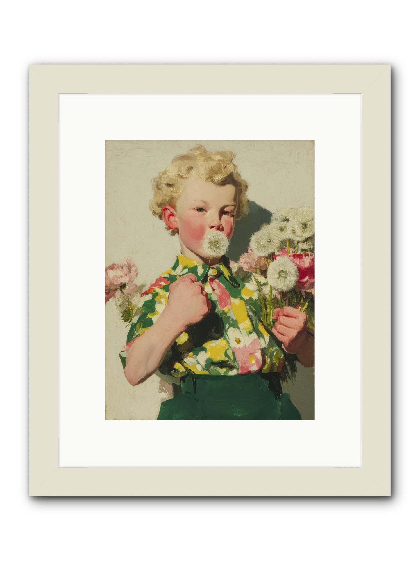 Letters to June -- Framed Print - White 9x12