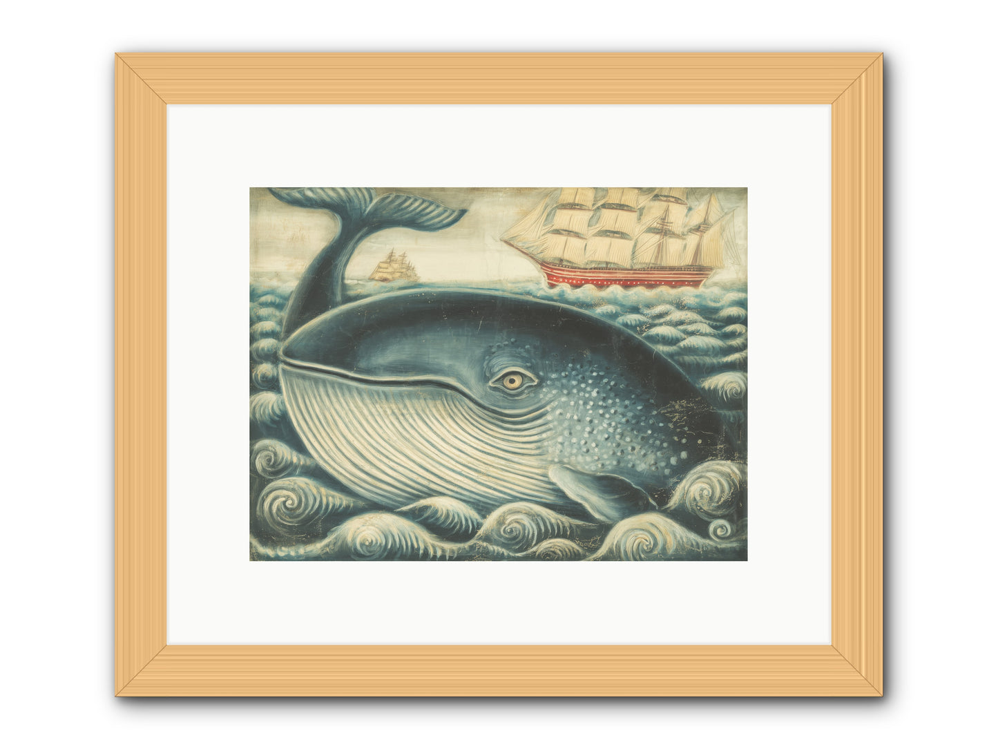 Leviathan Lookout -- Framed Print - Natural 12x9