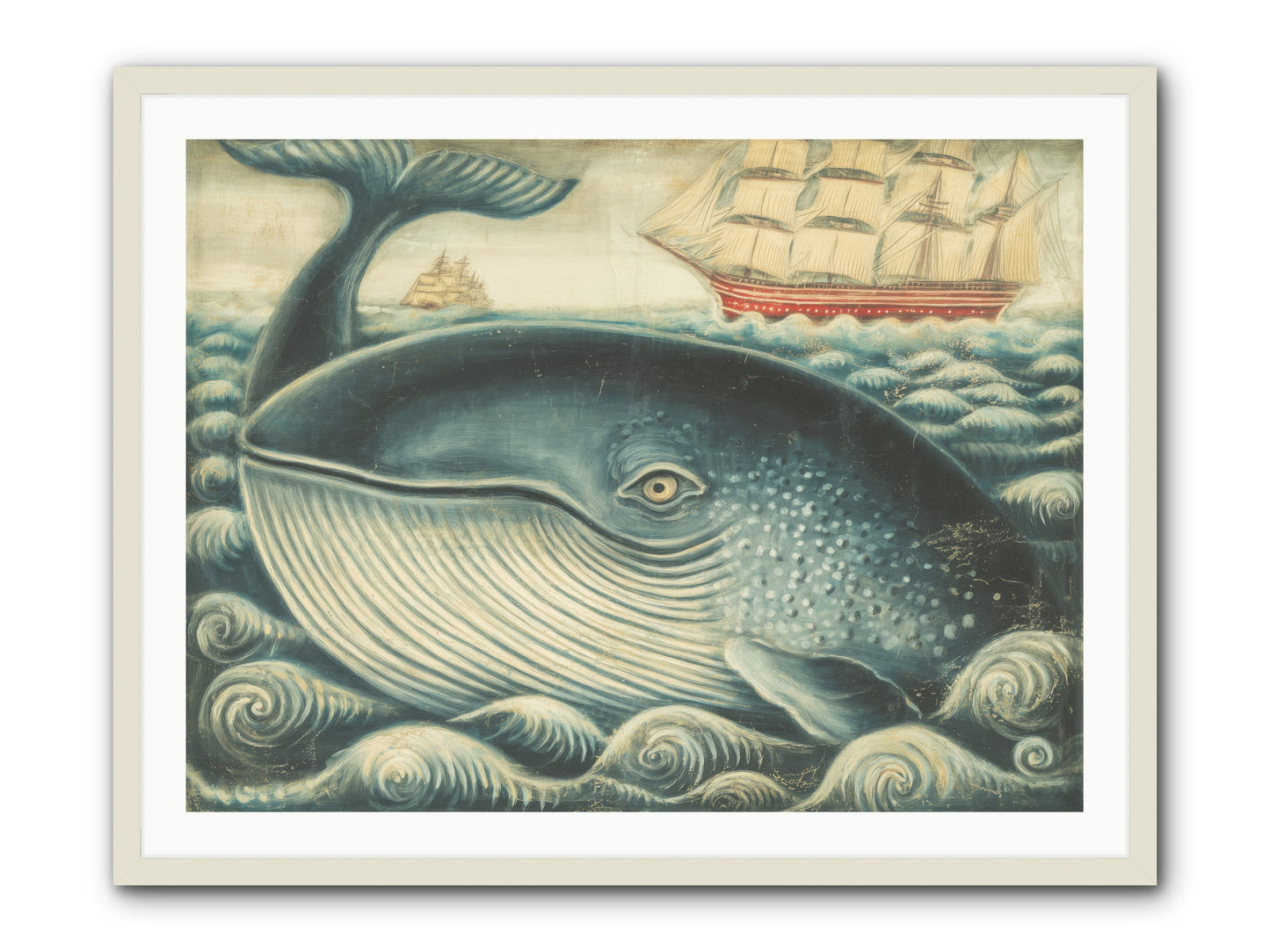 Leviathan Lookout -- Framed Print - White 40x30