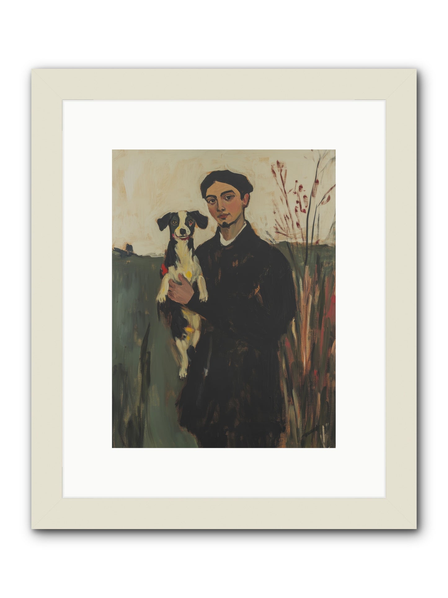 Life's Perfect Center -- Framed Print - White 9x12