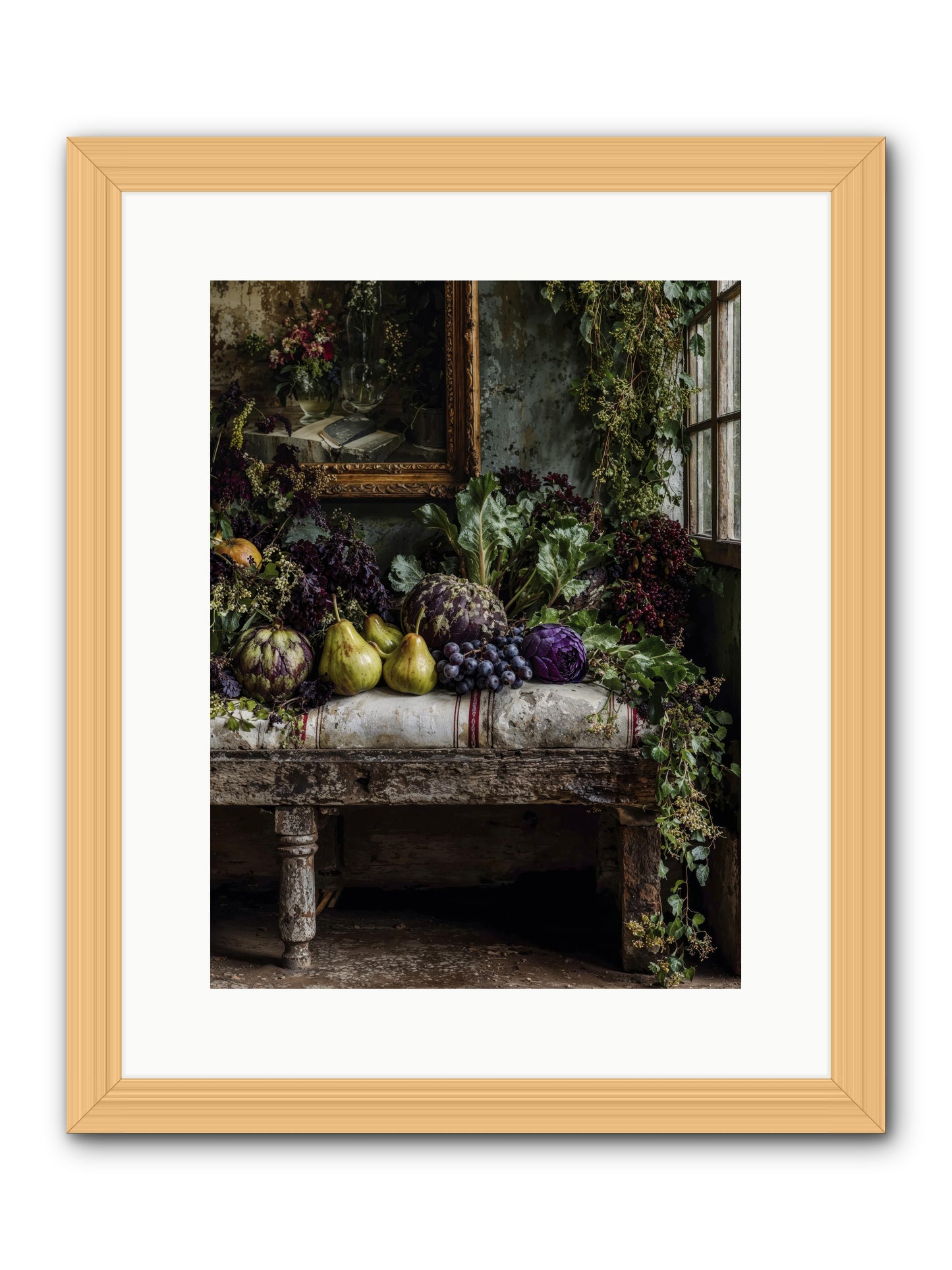Light's quiet promise -- Framed Print - Natural 12x16