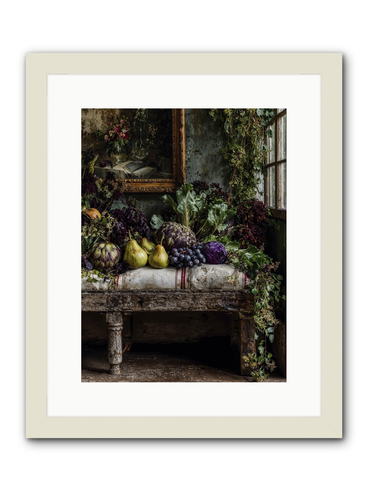 Light's quiet promise -- Framed Print - White 12x16
