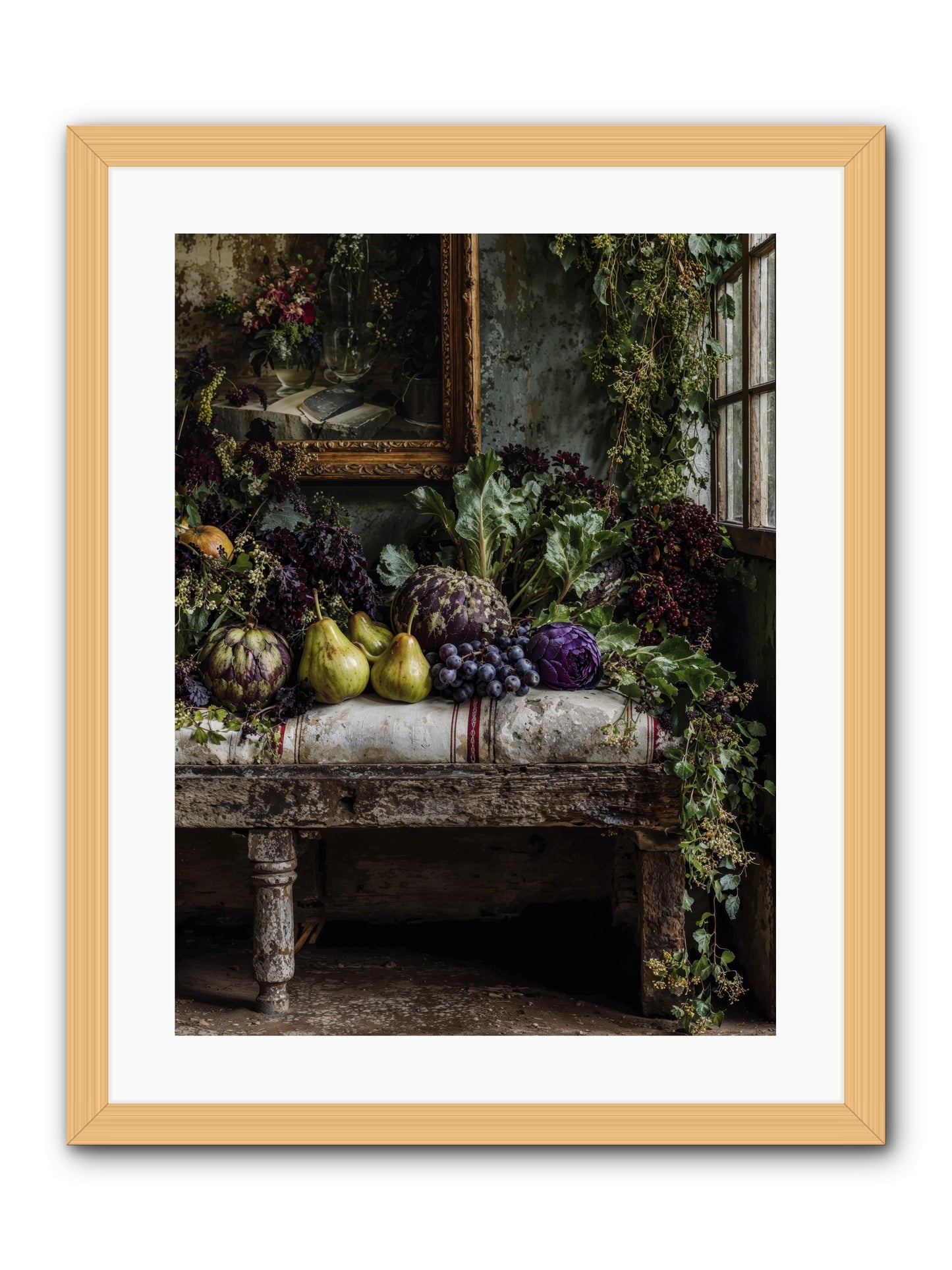 Light's quiet promise -- Framed Print - Natural 18x24
