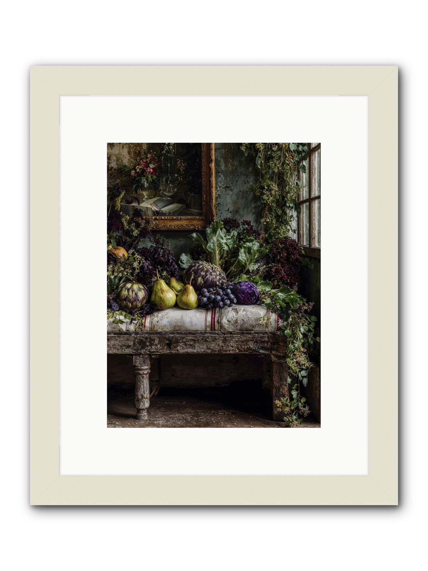 Light's quiet promise -- Framed Print - White 9x12