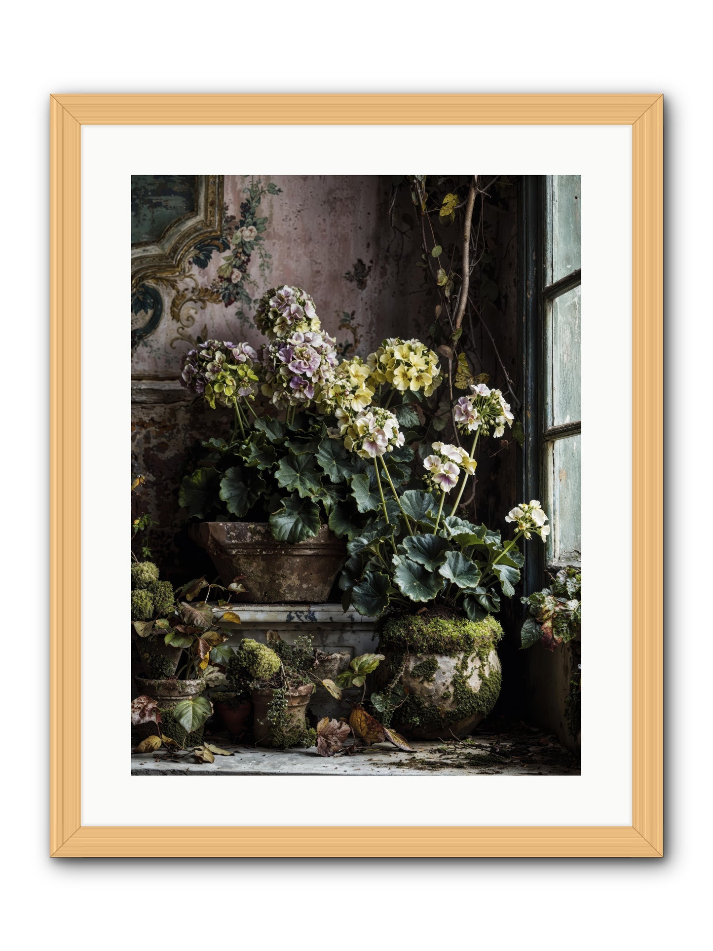 Light's sweet goodbye -- Framed Print - Natural 18x24