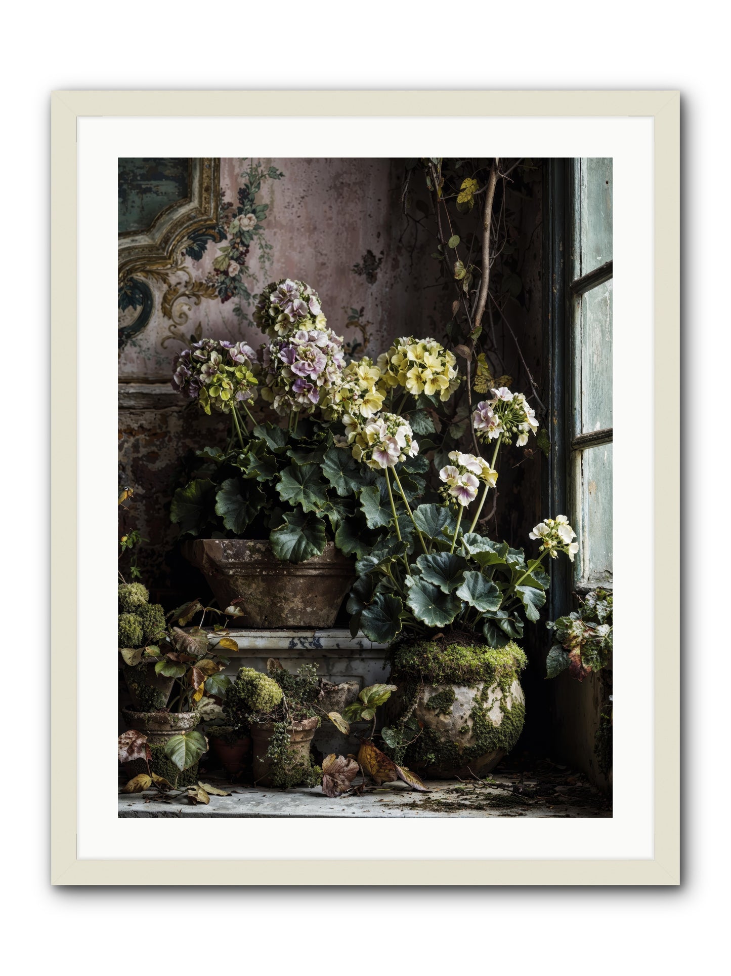 Light's sweet goodbye -- Framed Print - White 24x32