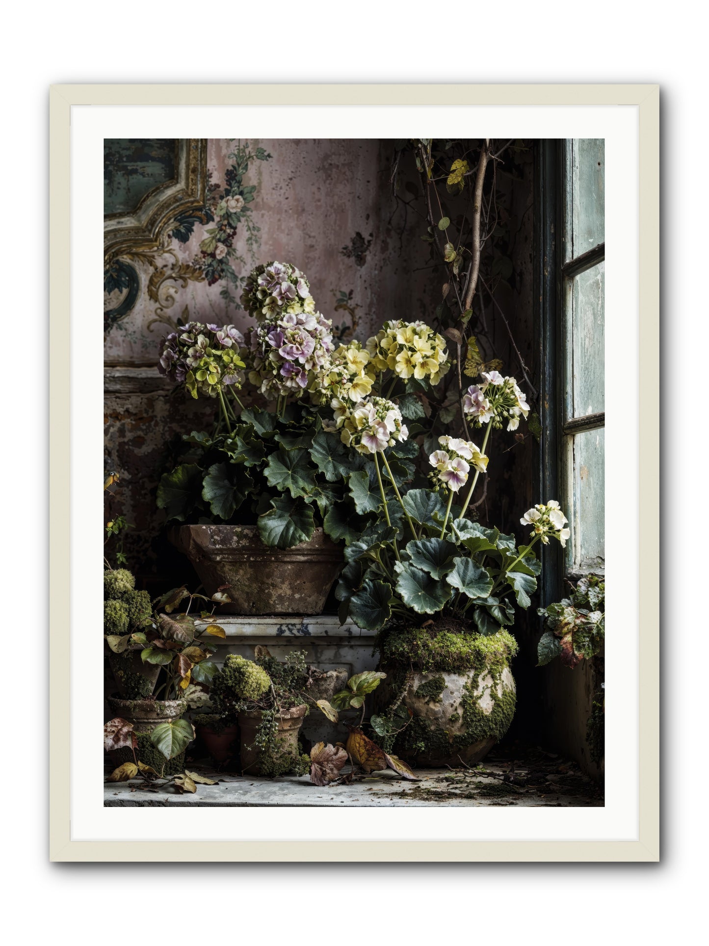 Light's sweet goodbye -- Framed Print - White 30x40