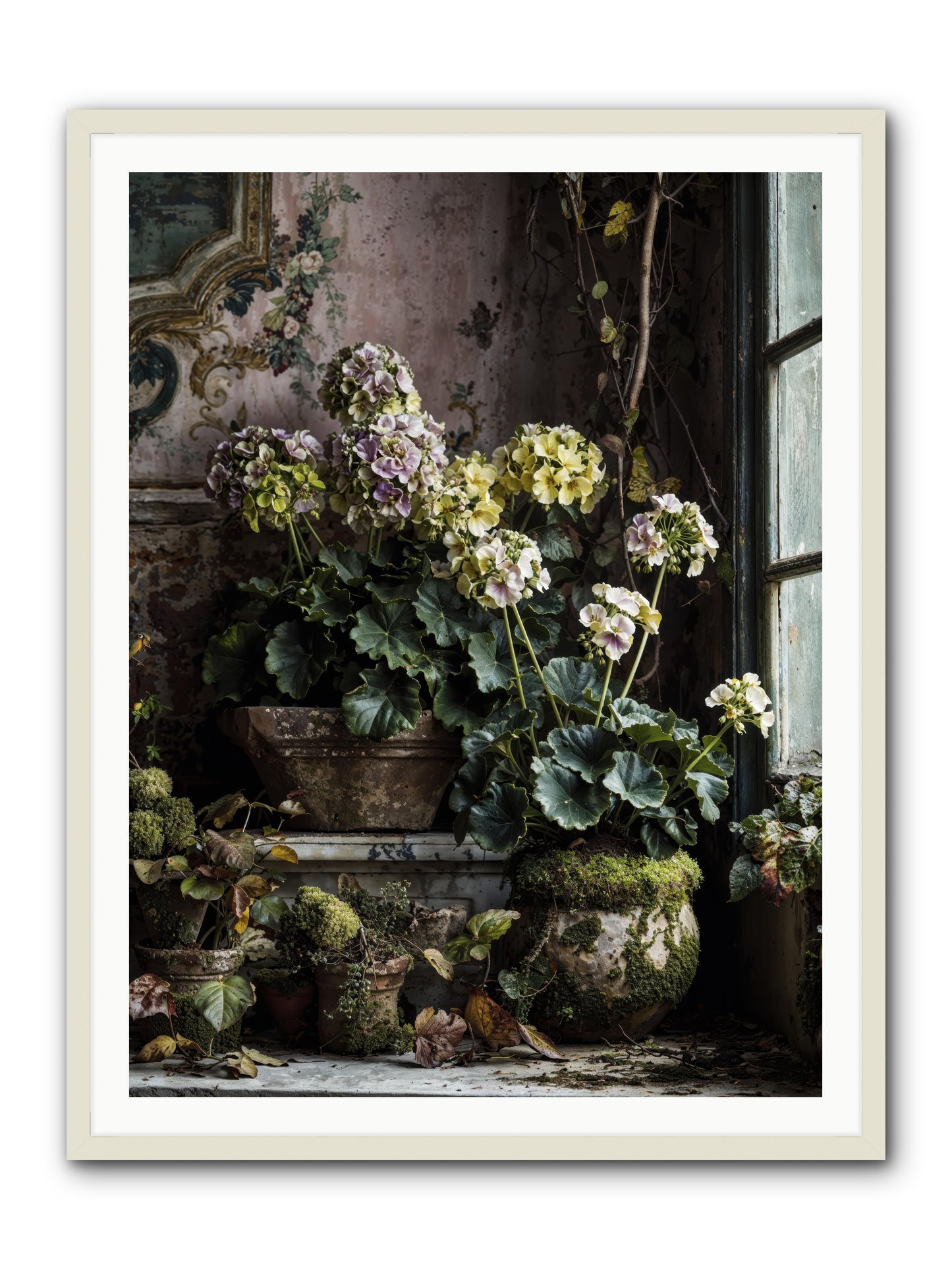 Light's sweet goodbye -- Framed Print - White 36x48