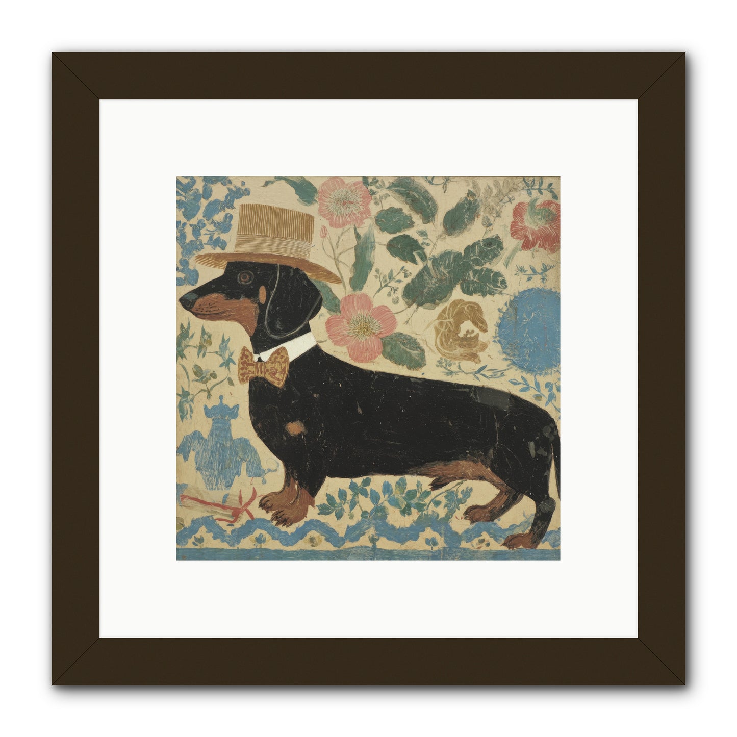 Lilac Boulevard Society -- Framed Print - Black 10x10