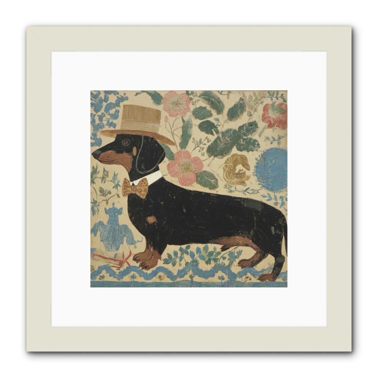 Lilac Boulevard Society -- Framed Print - White 10x10