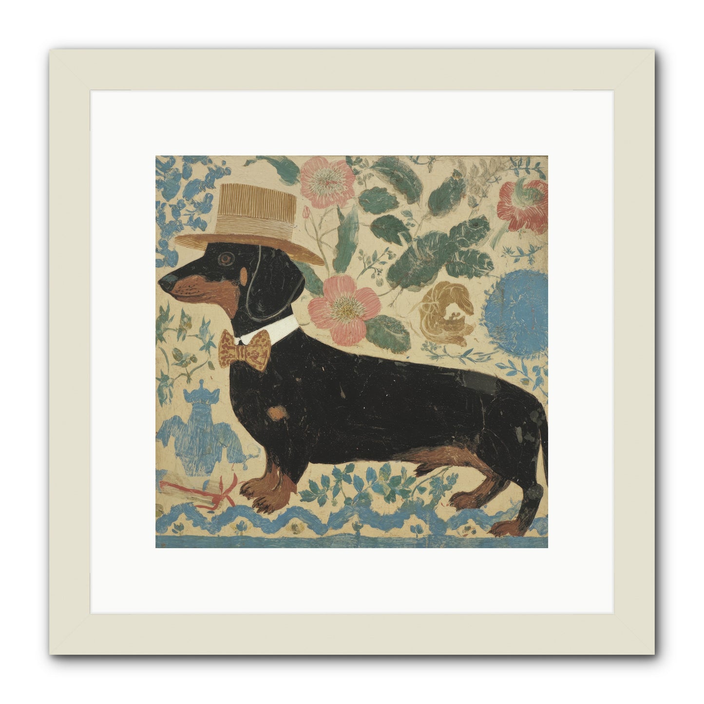 Lilac Boulevard Society -- Framed Print - White 12x12