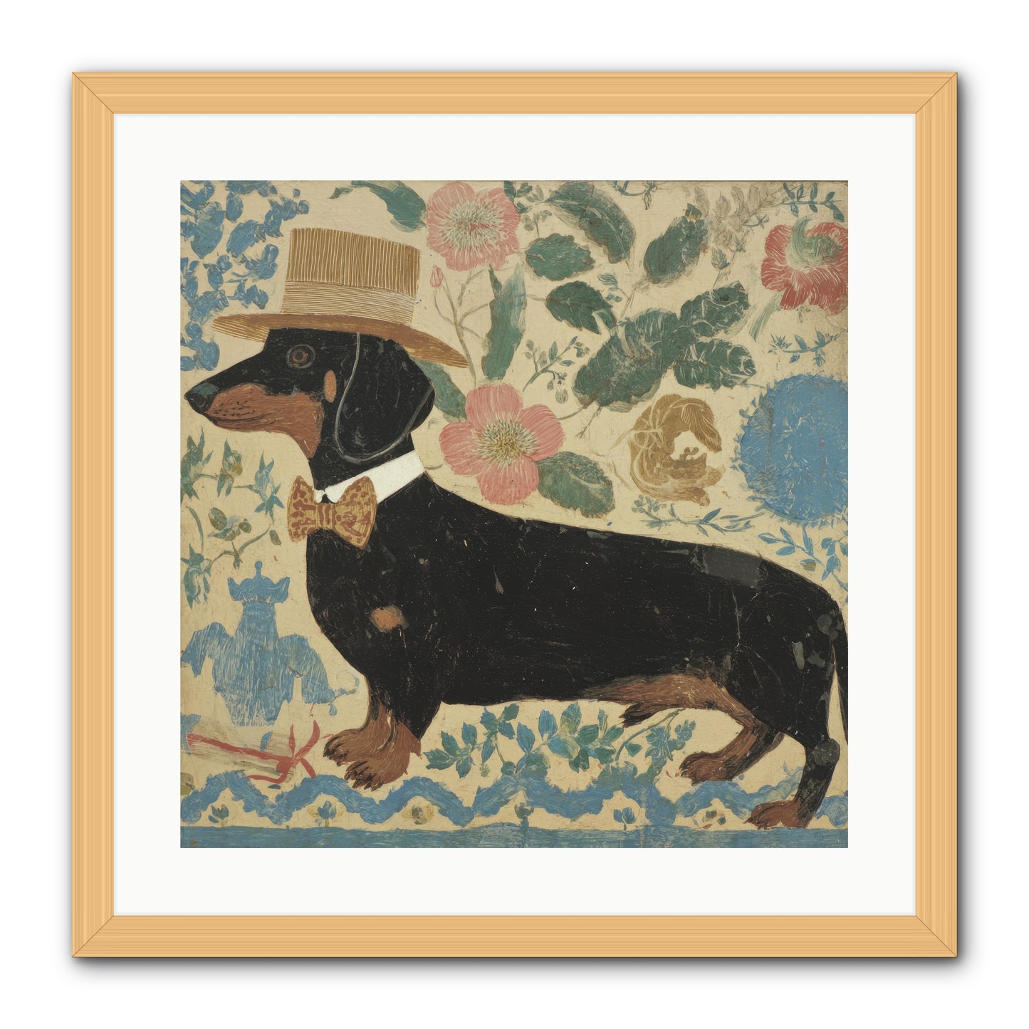 Lilac Boulevard Society -- Framed Print - Natural 20x20