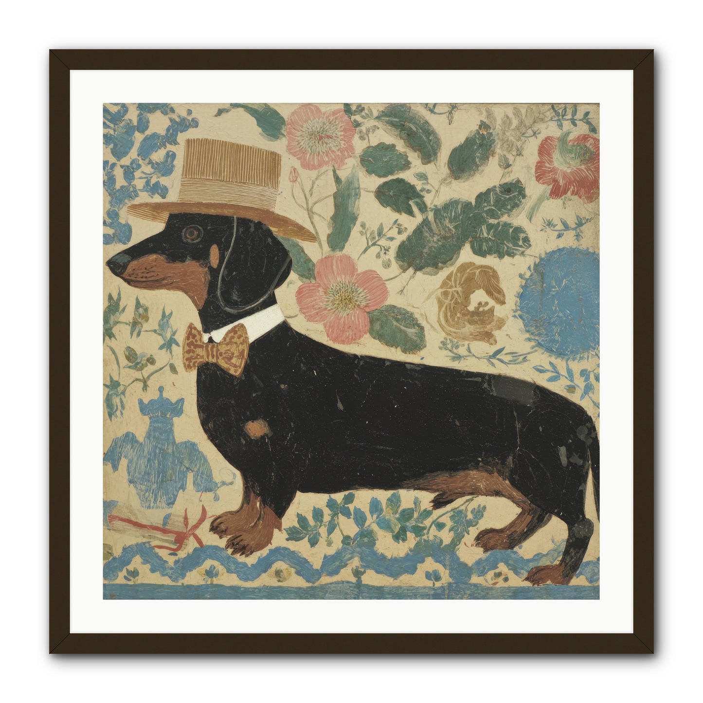 Lilac Boulevard Society -- Framed Print - Black 30x30