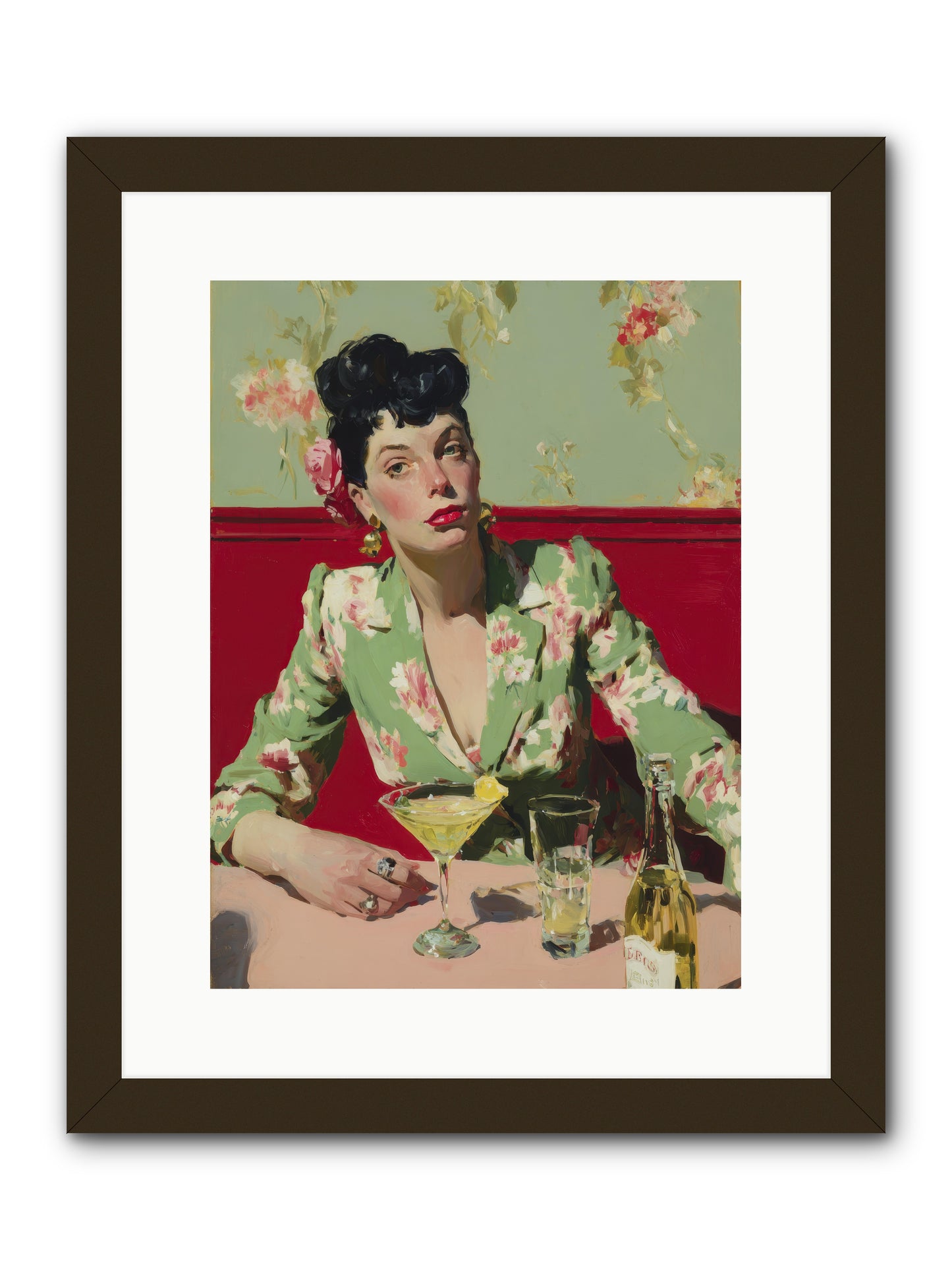Lilies and Lipstick -- Framed Print - Black 12x16
