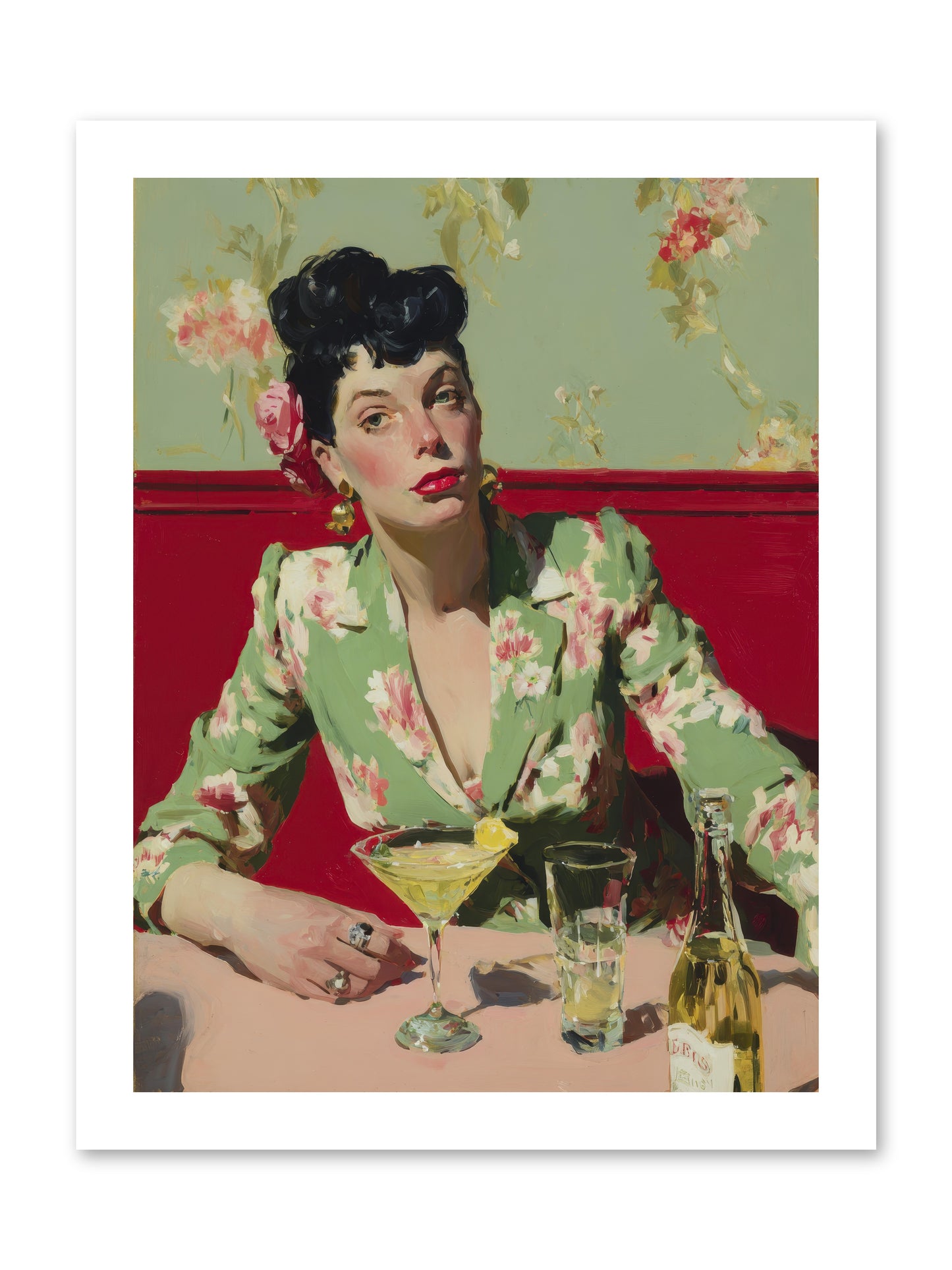 Lilies and Lipstick -- Paper Print 12x16