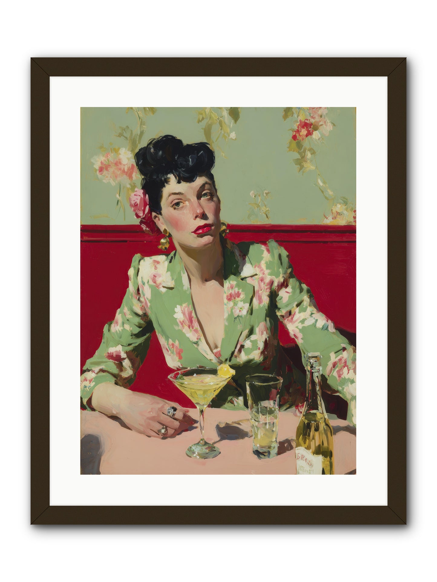 Lilies and Lipstick -- Framed Print - Black 18x24