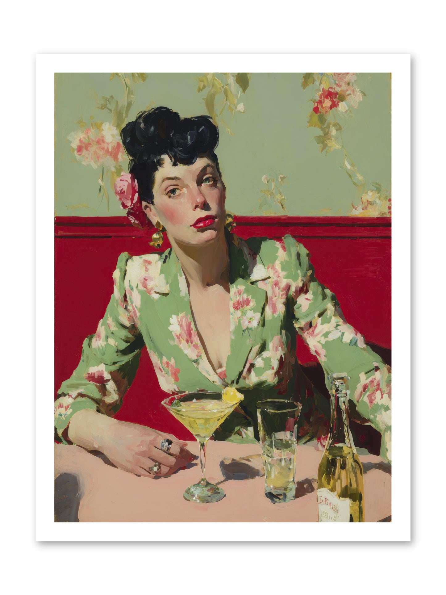 Lilies and Lipstick -- Paper Print 18x24