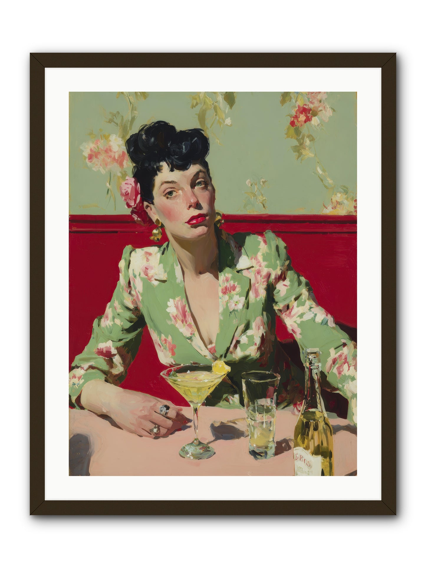 Lilies and Lipstick -- Framed Print - Black 24x32