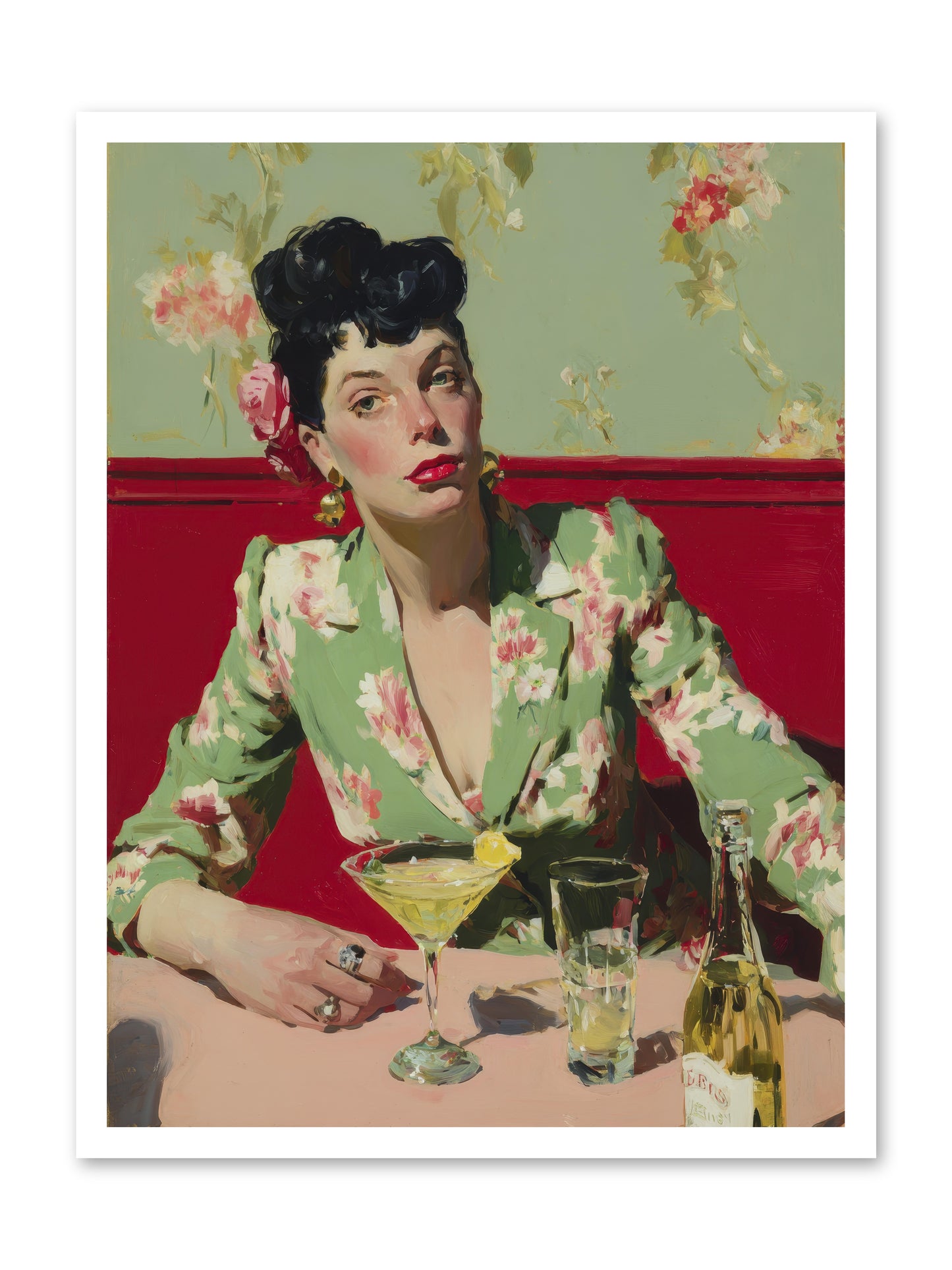 Lilies and Lipstick -- Paper Print 24x32
