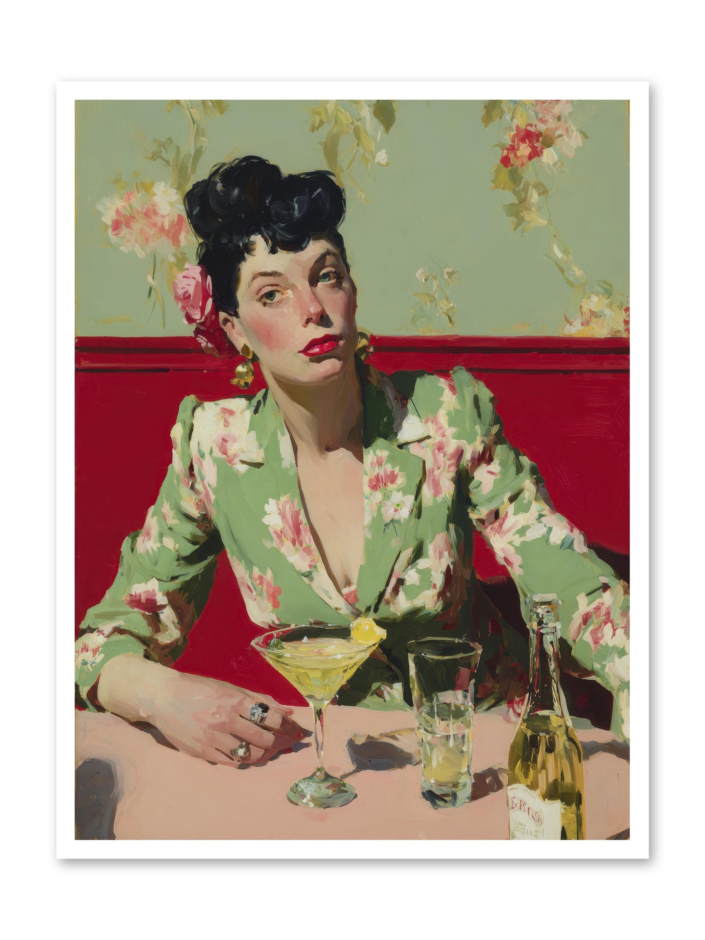Lilies and Lipstick -- Paper Print 30x40