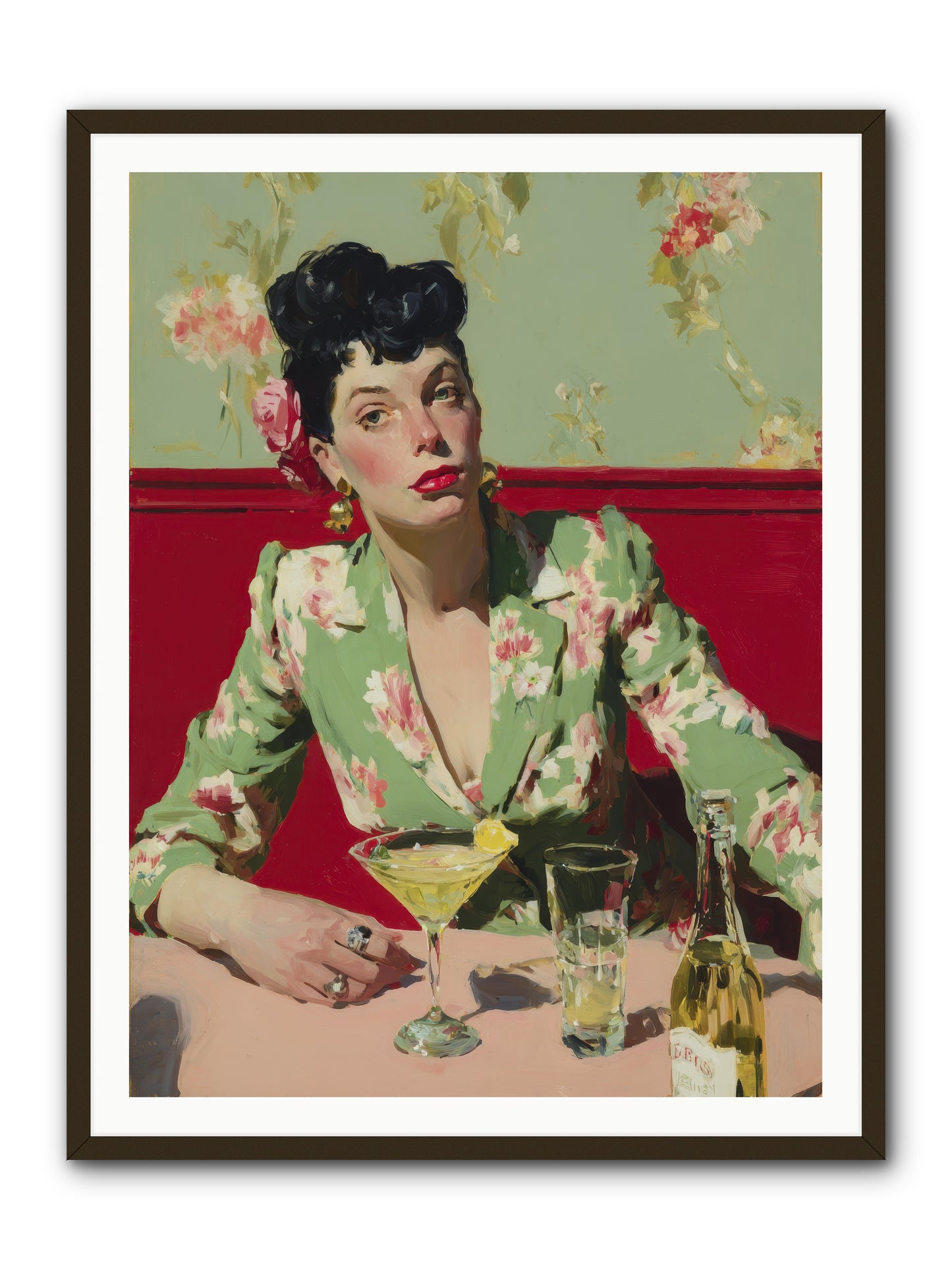 Lilies and Lipstick -- Framed Print - Black 36x48