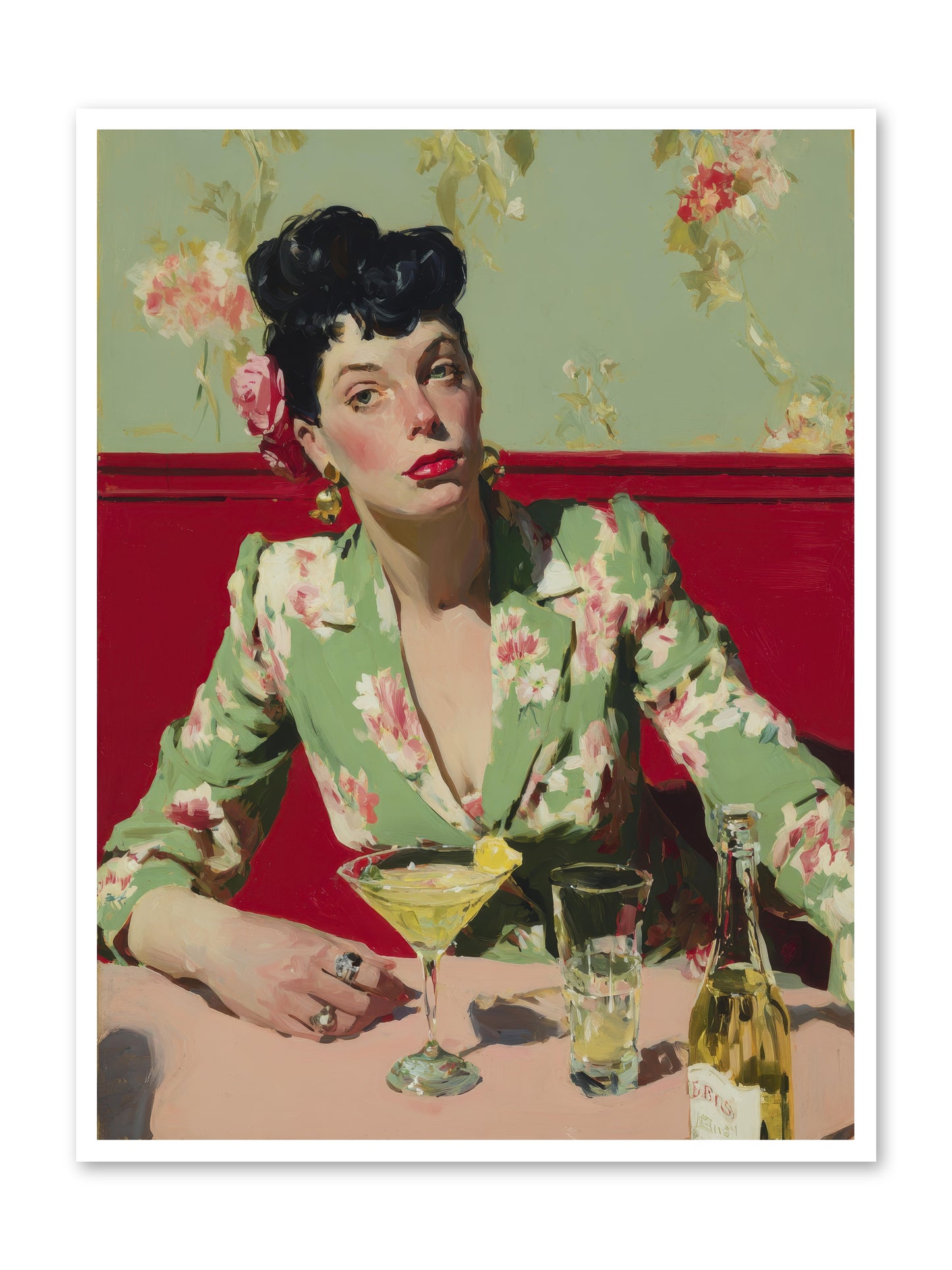 Lilies and Lipstick -- Loose Canvas Print 36x48