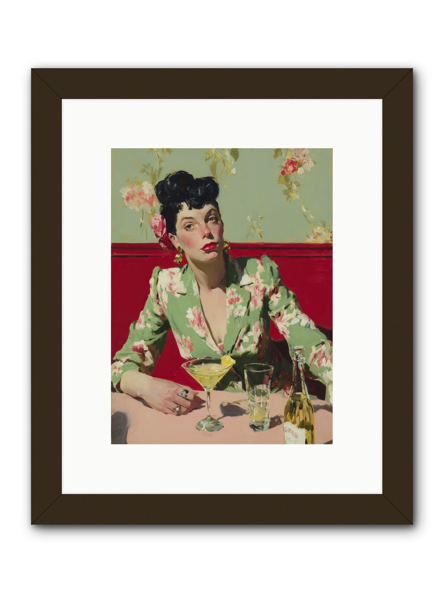 Lilies and Lipstick -- Framed Print - Black 9x12